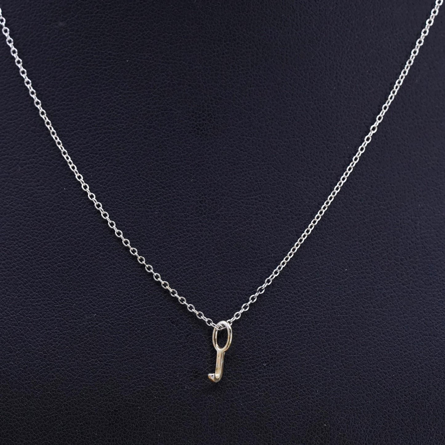 15+3”, vintage two tone Sterling silver handmade pendant, 925 key charm