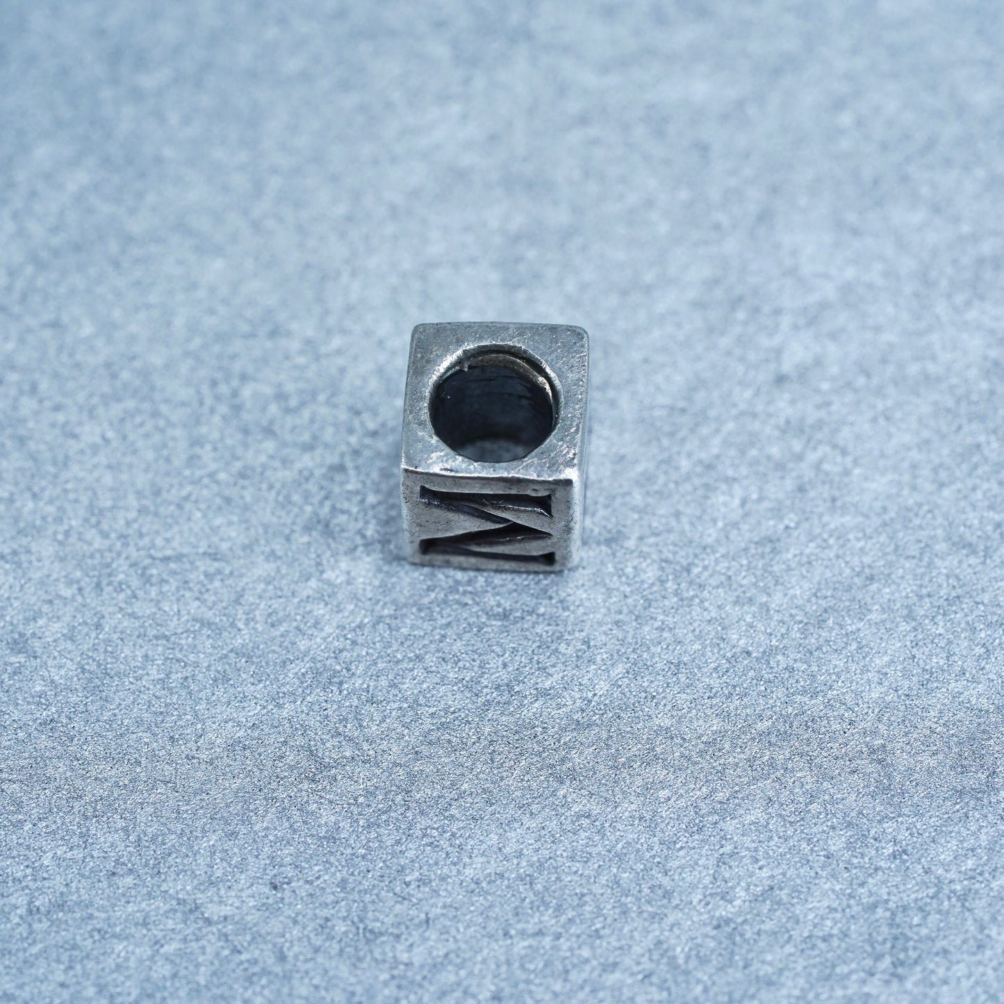 Antique Michael Anthony Sterling 925 silver initial K cube charm pendant