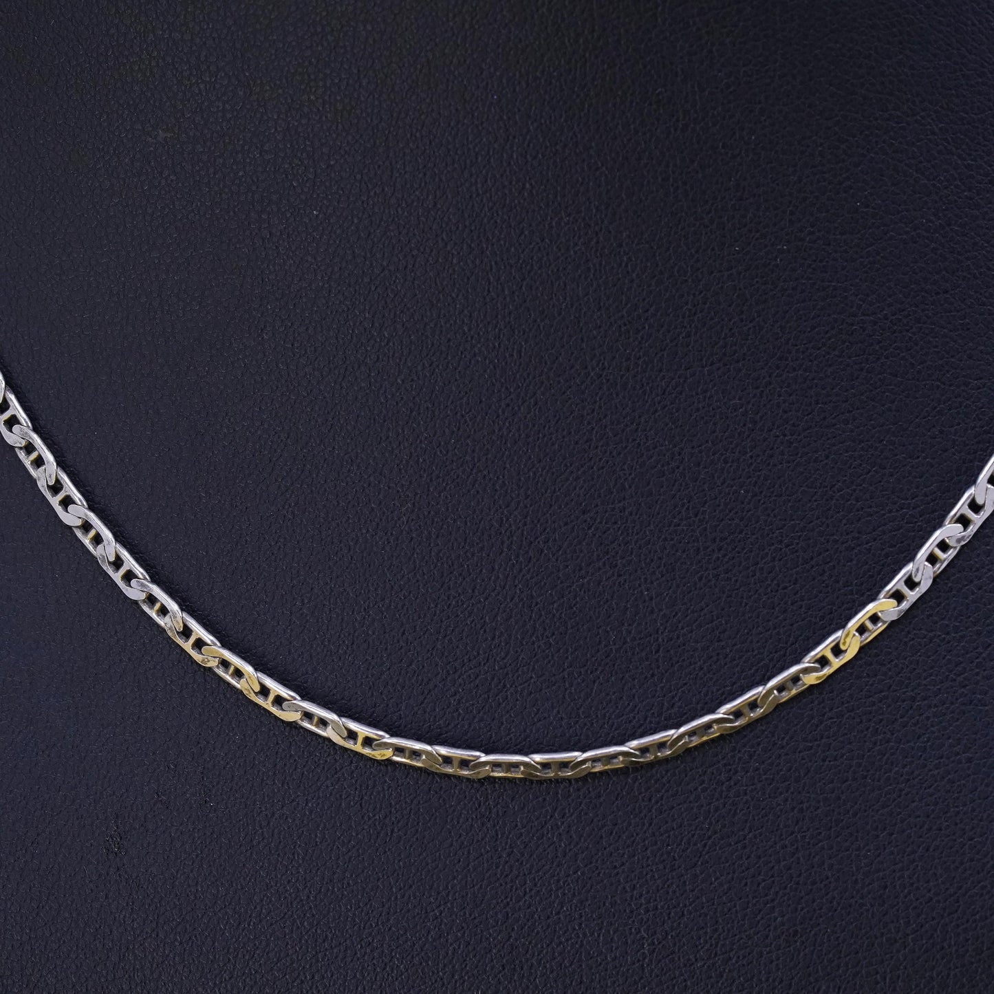 18", 3mm, Sterling silver anchor marine chain, Italy 925 necklace