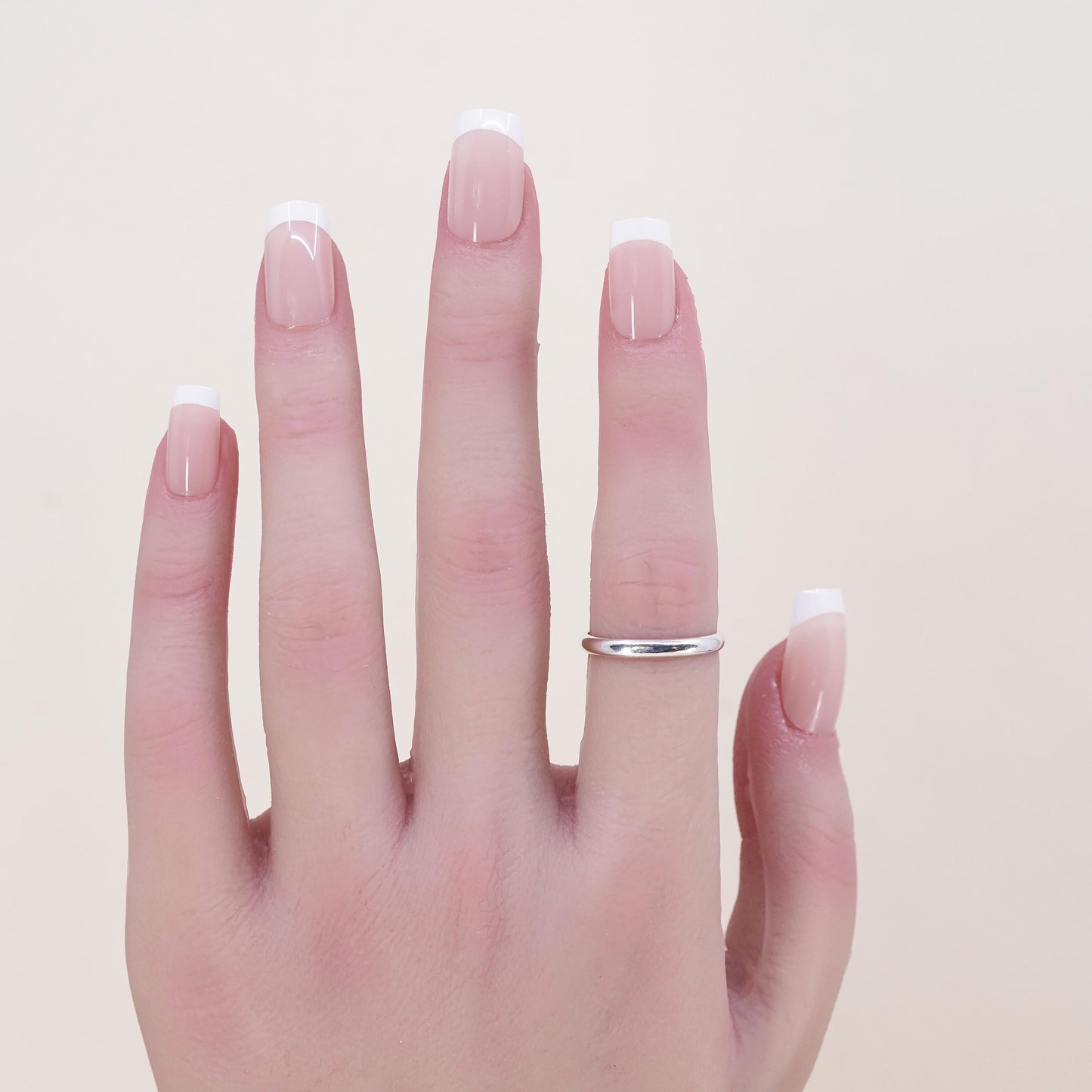 Size 6 Vintage sterling silver handmade ring, 925 silver band, wedding band