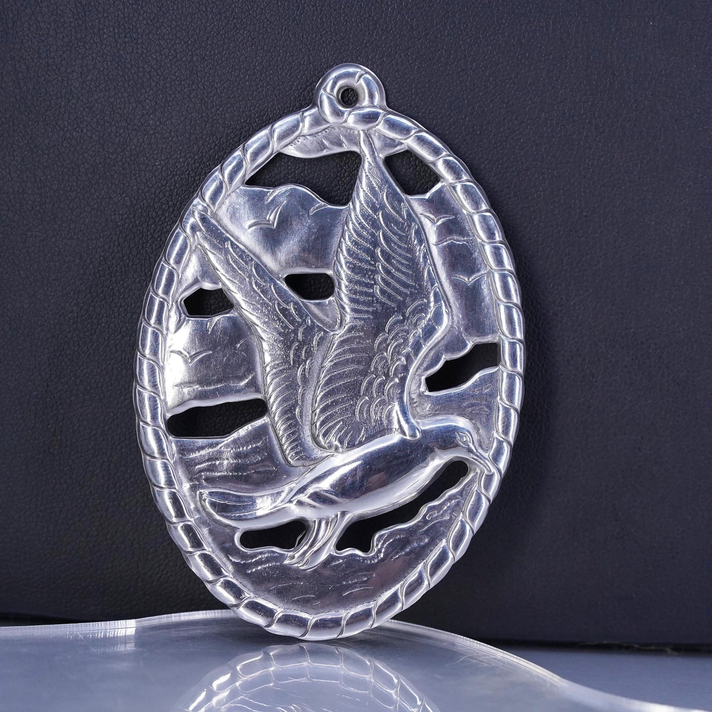 Vintage 1985 Gorham Herald handmade dove bird Sterling 925 silver Ornament