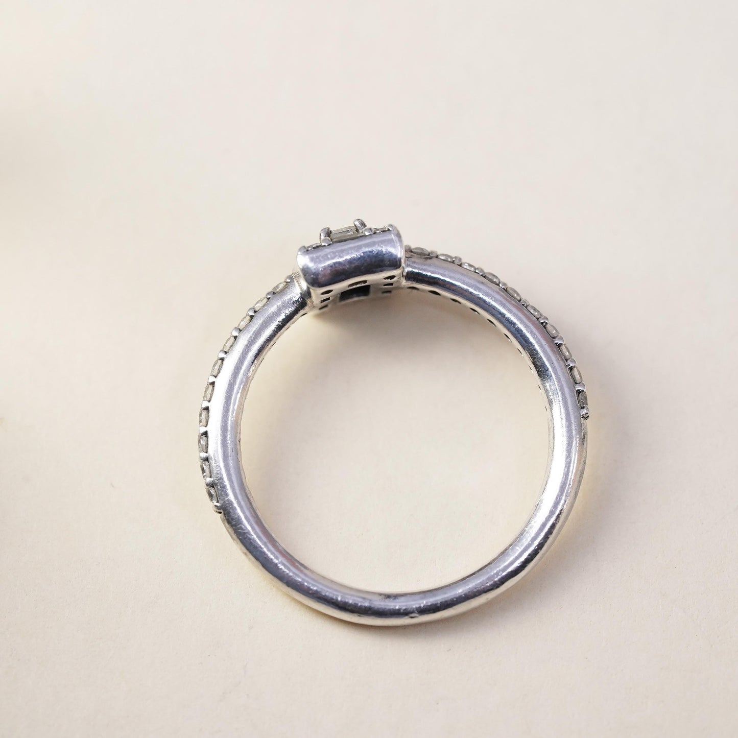 Size 6, ALE Pandora Sterling silver ring, 925 with cluster enamel cut CZ
