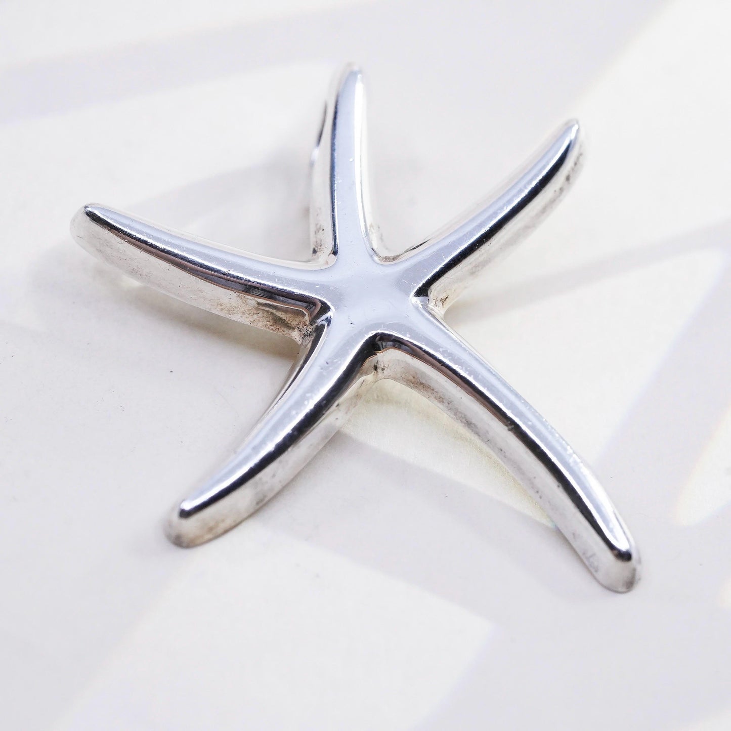 Vintage Mexican Sterling silver handmade pendant, 925 starfish