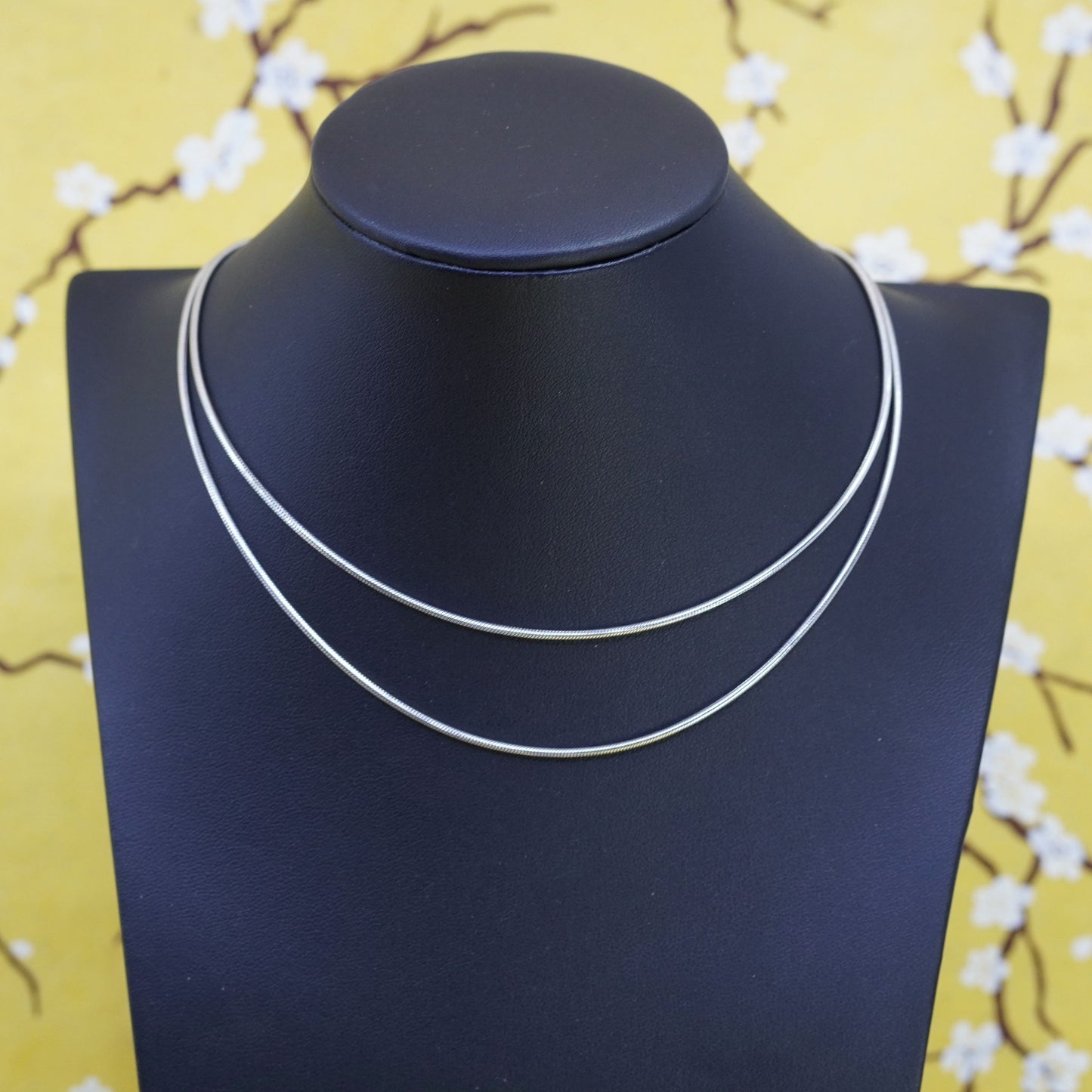 30”, 1.6mm, vintage Sterling silver necklace, Italy 925 snake chain
