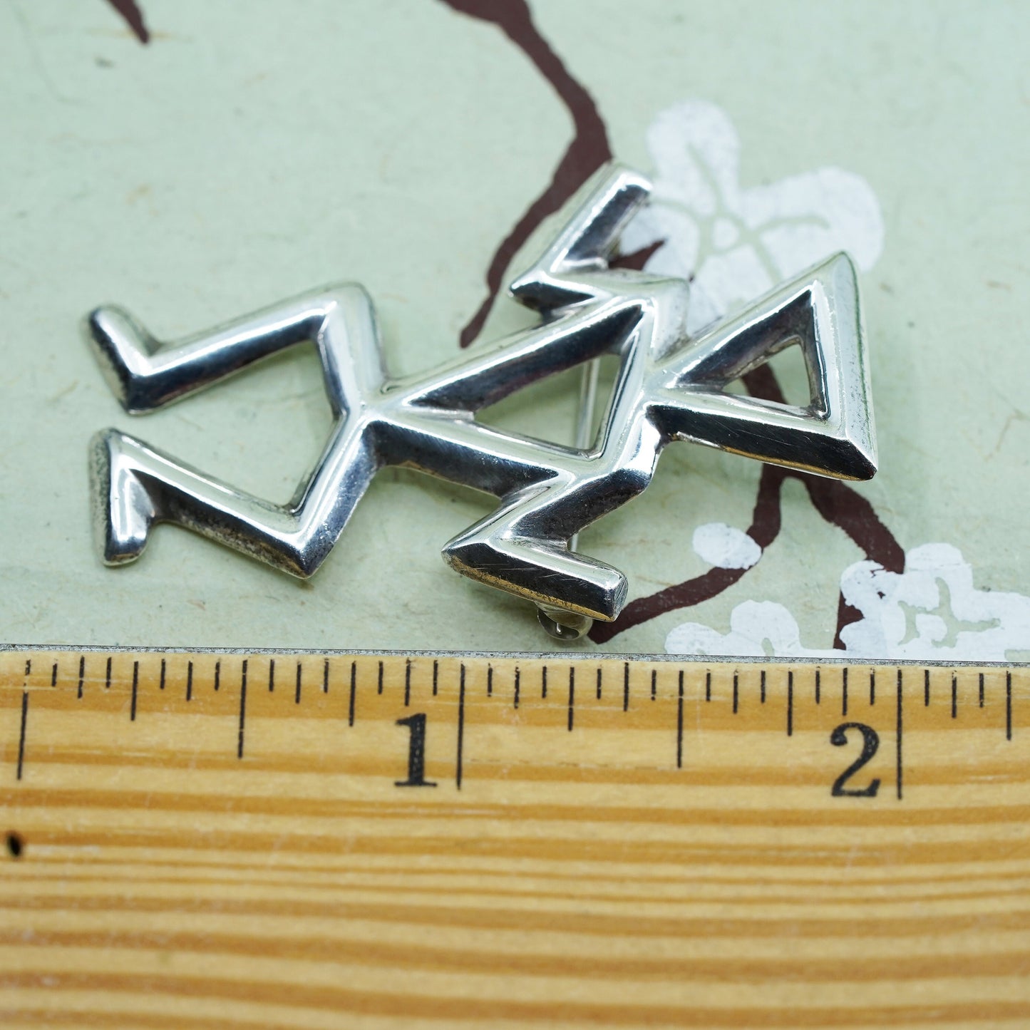 Vintage Mexican sterling silver 925 handmade figure brooch