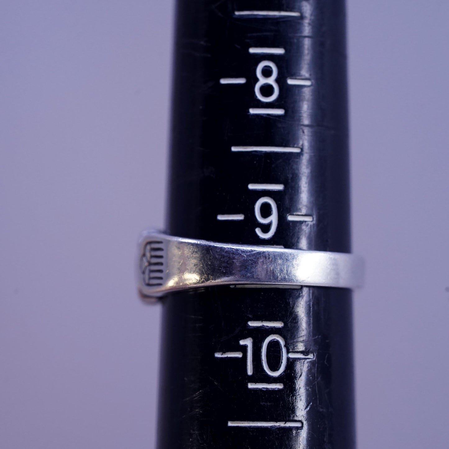Size 9.25, southwestern CAROLYN POLLACK RELIOS Sterling 925 silver ring onyx