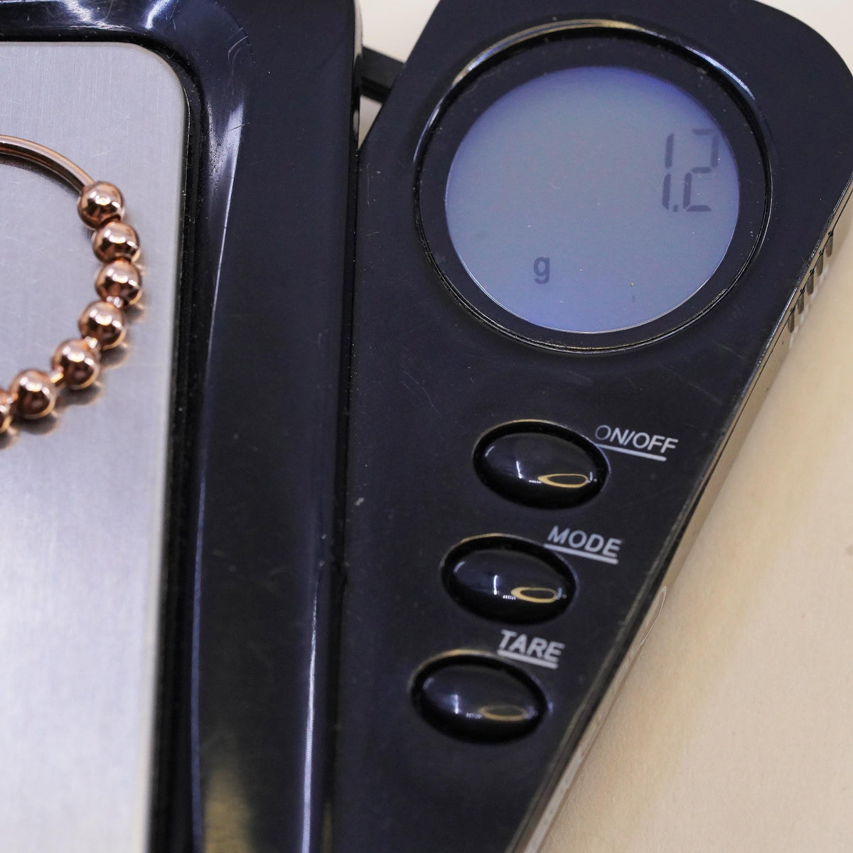 Size 6, vintage rose gold over sterling 925 silver handmade ring, bead band