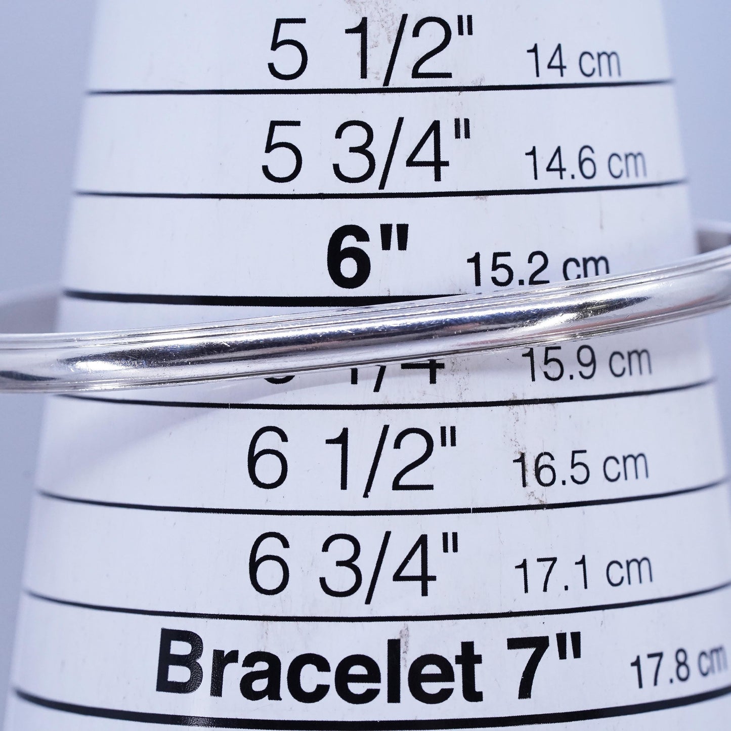 6.25”, Native American Sterling 925 silver handmade bracelet, ribbed cuff