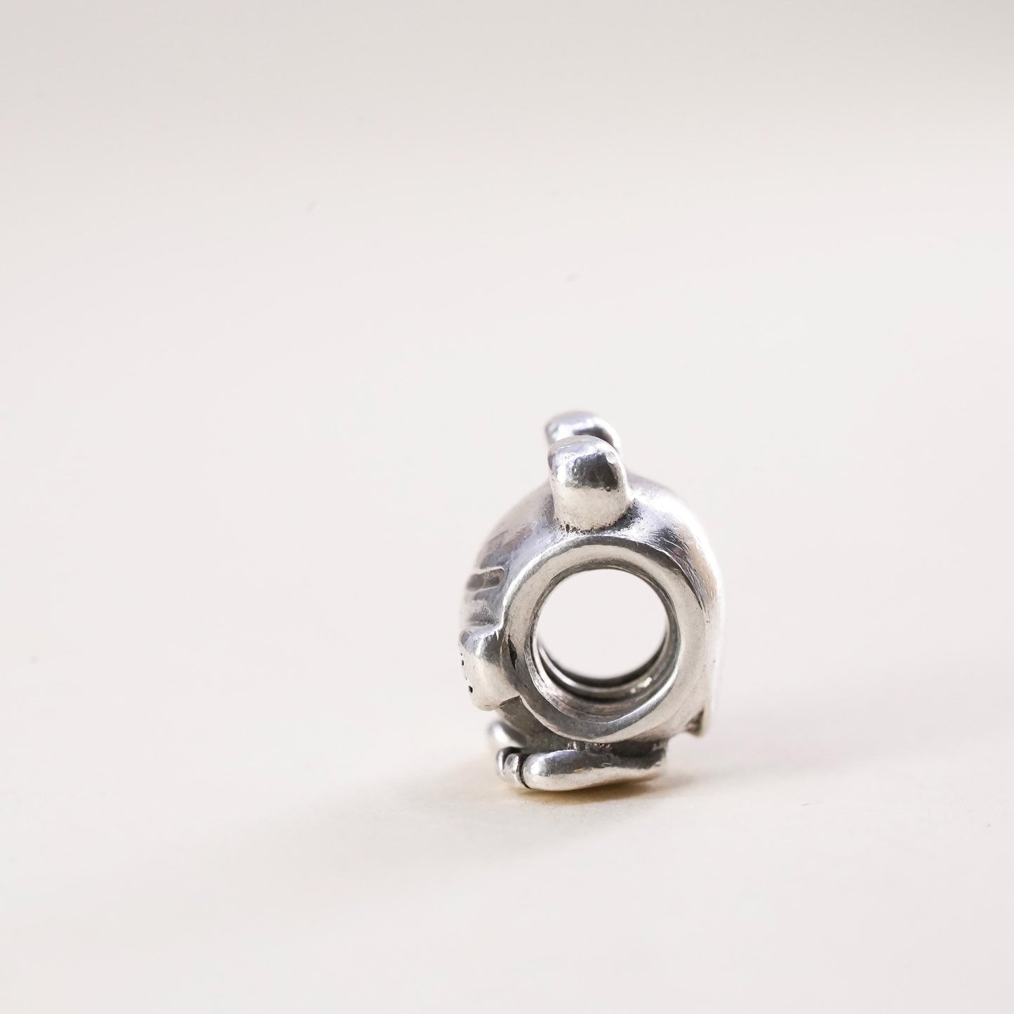 Vintage ALE Pandora sterling silver frog charm, 925 bead pendant