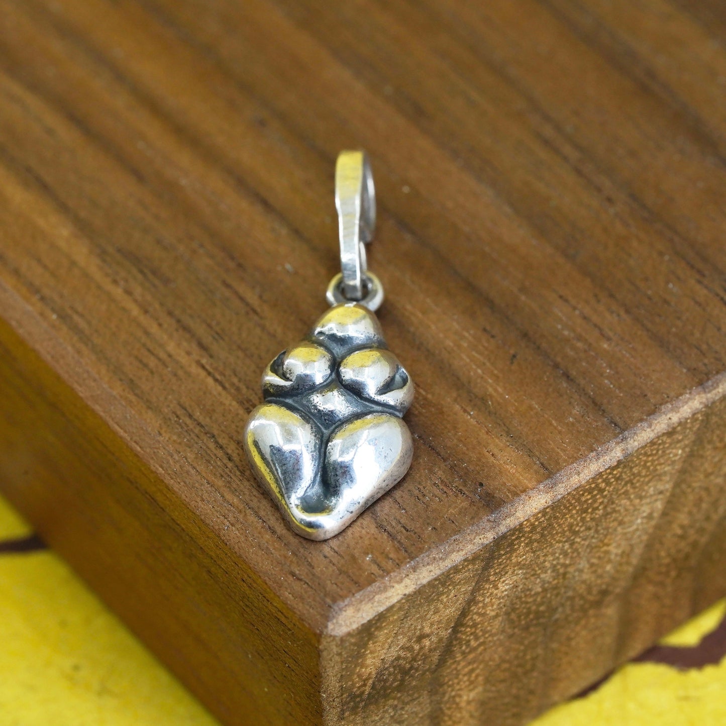Vintage sterling 925 silver handmade fertility goddess