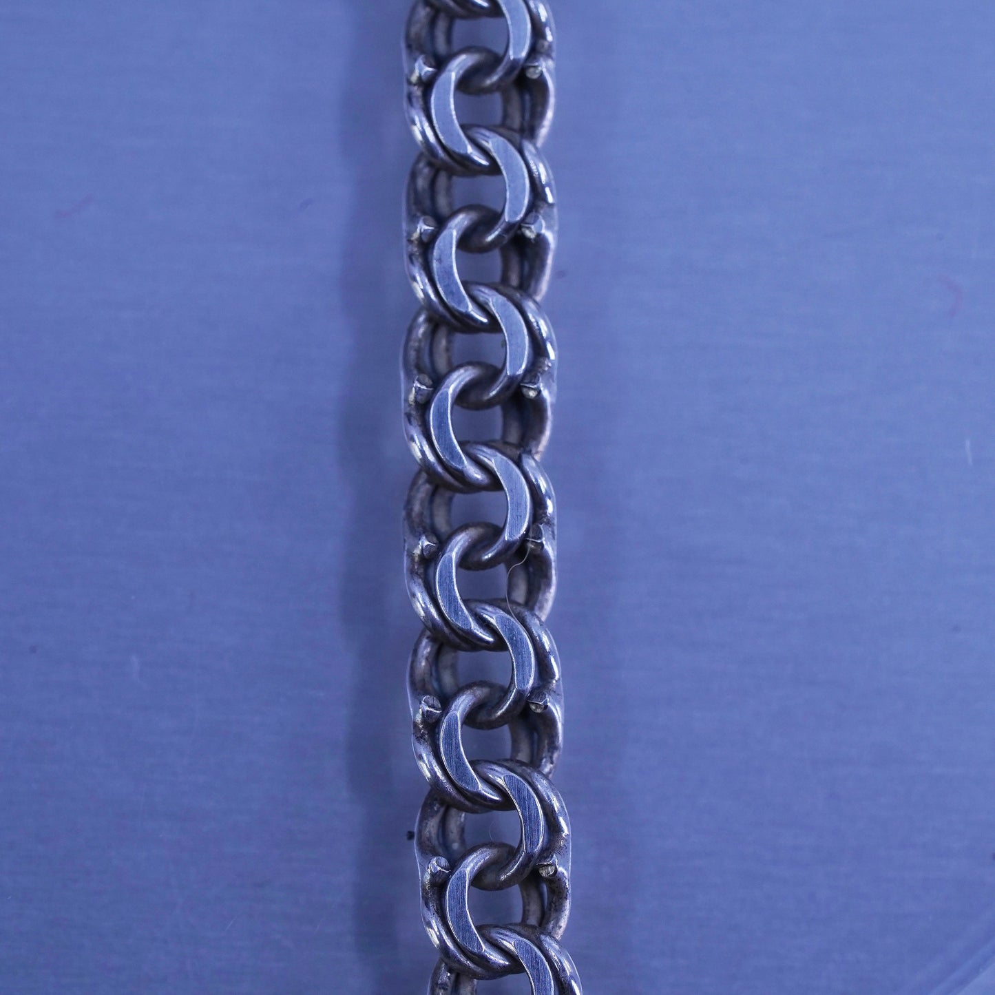 26” 5mm, vintage Sterling 925 silver double curb chain necklace