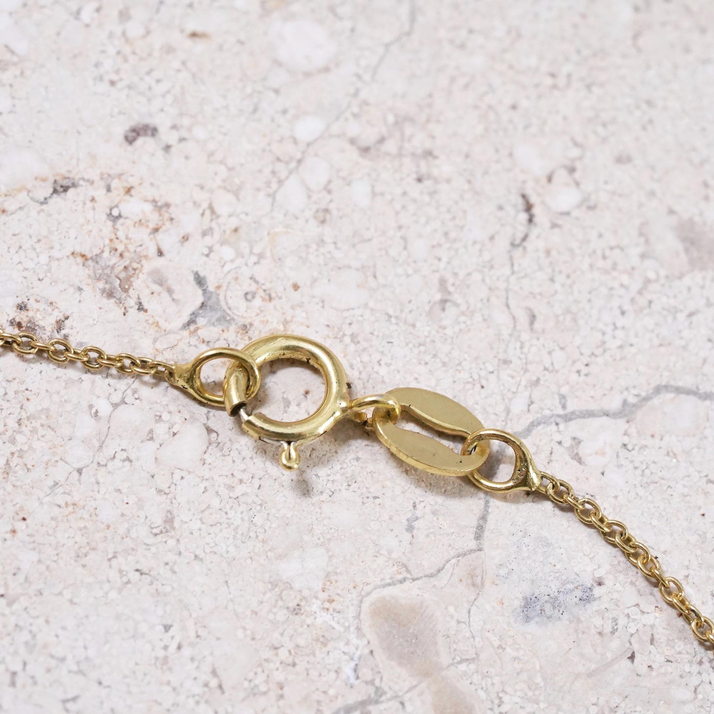 vermeil gold sterling silver 925 circle chain necklace rose pink quartz pendant