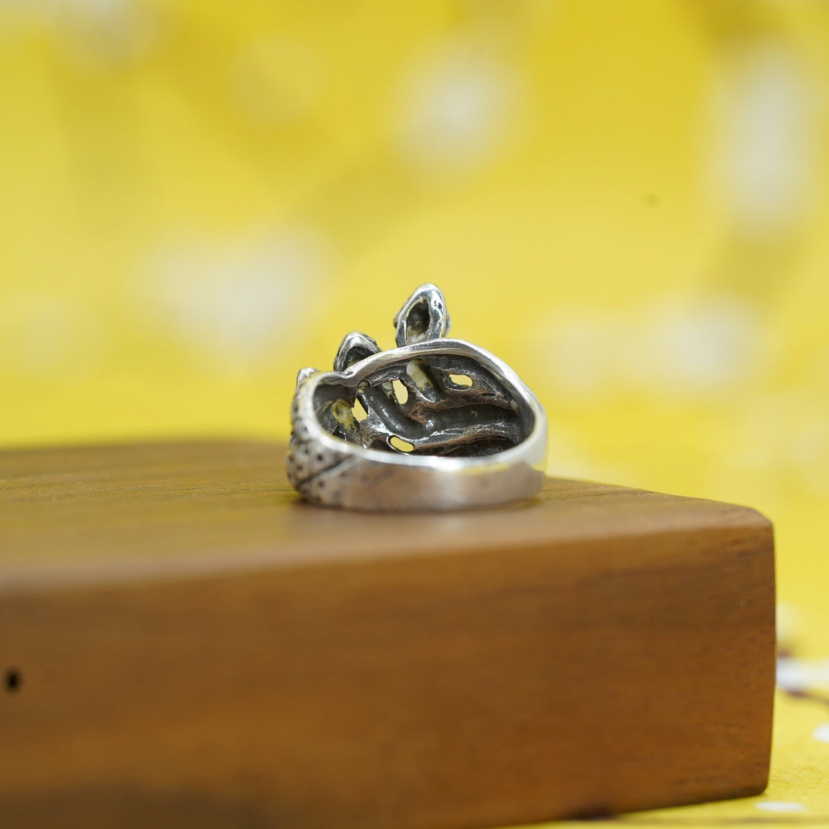 Size 5.5, vintage Sterling silver handmade ring, 925 snake band with agate