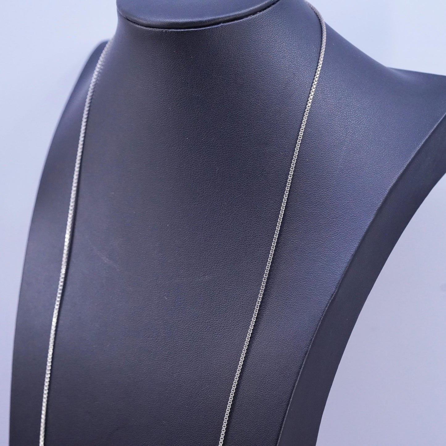 30”, 1.6mm, vintage Sterling silver handmade necklace, 925 box chain