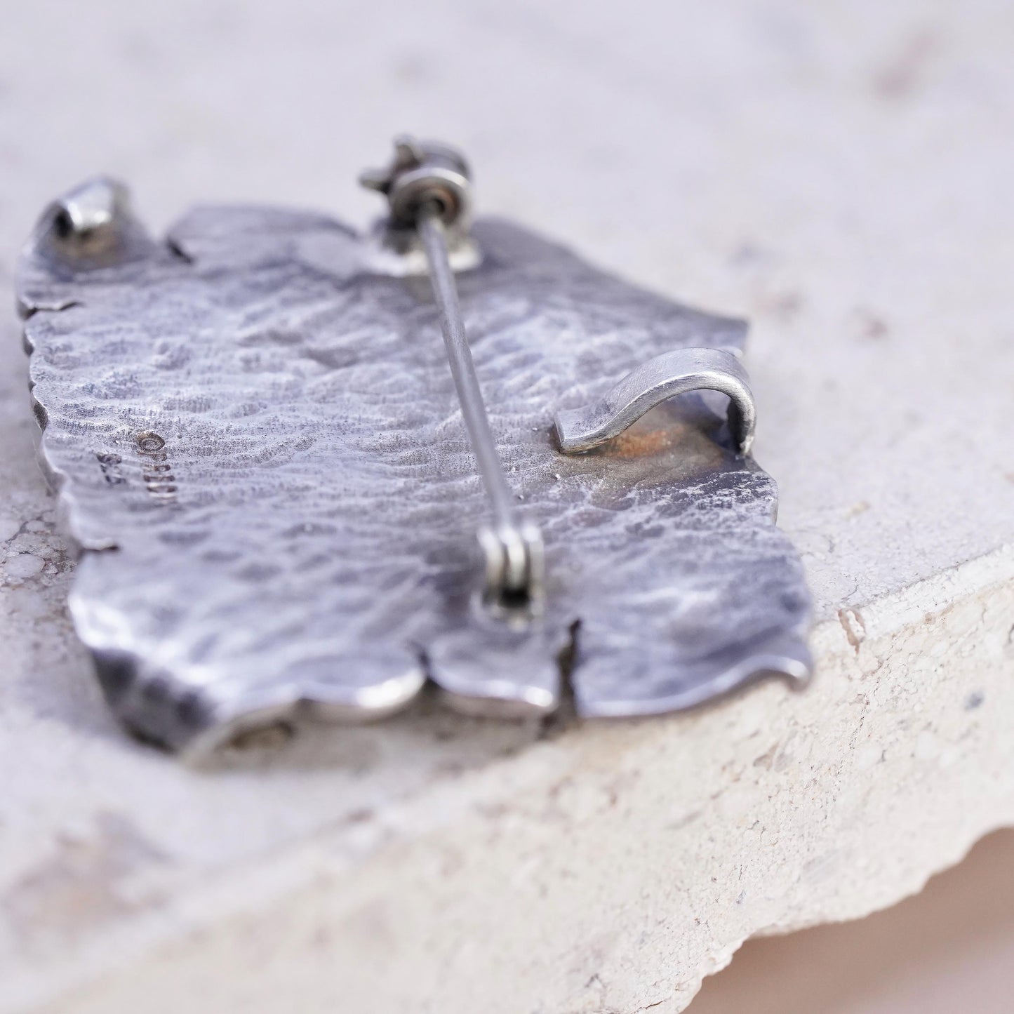 PRECIV Native American Kokopelli Sterling Silver brooch, Sun Petroglyph pendant