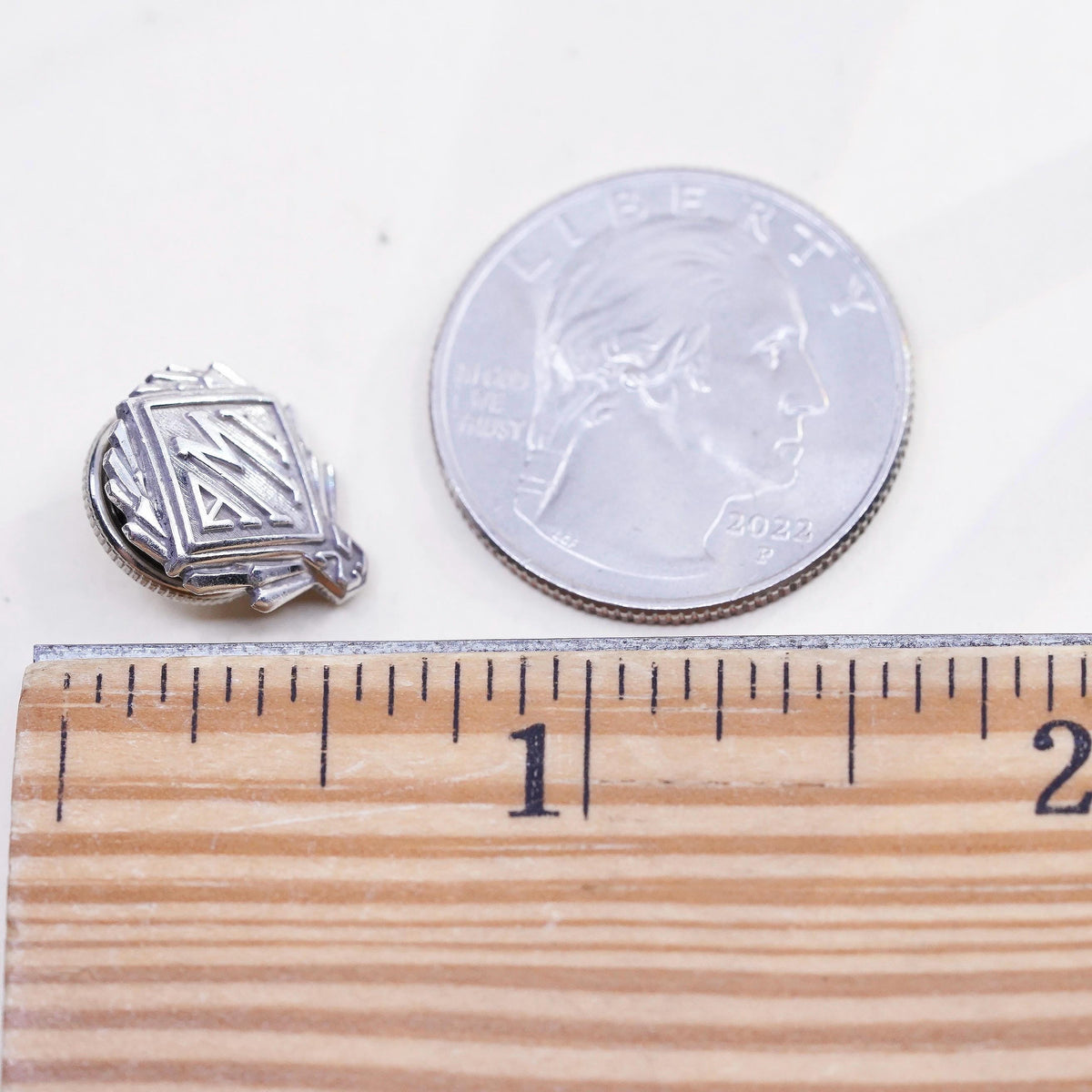 VTG 925 Sterling Silver American Meat Institute AMI 25 Year Service Lapel Pin,
