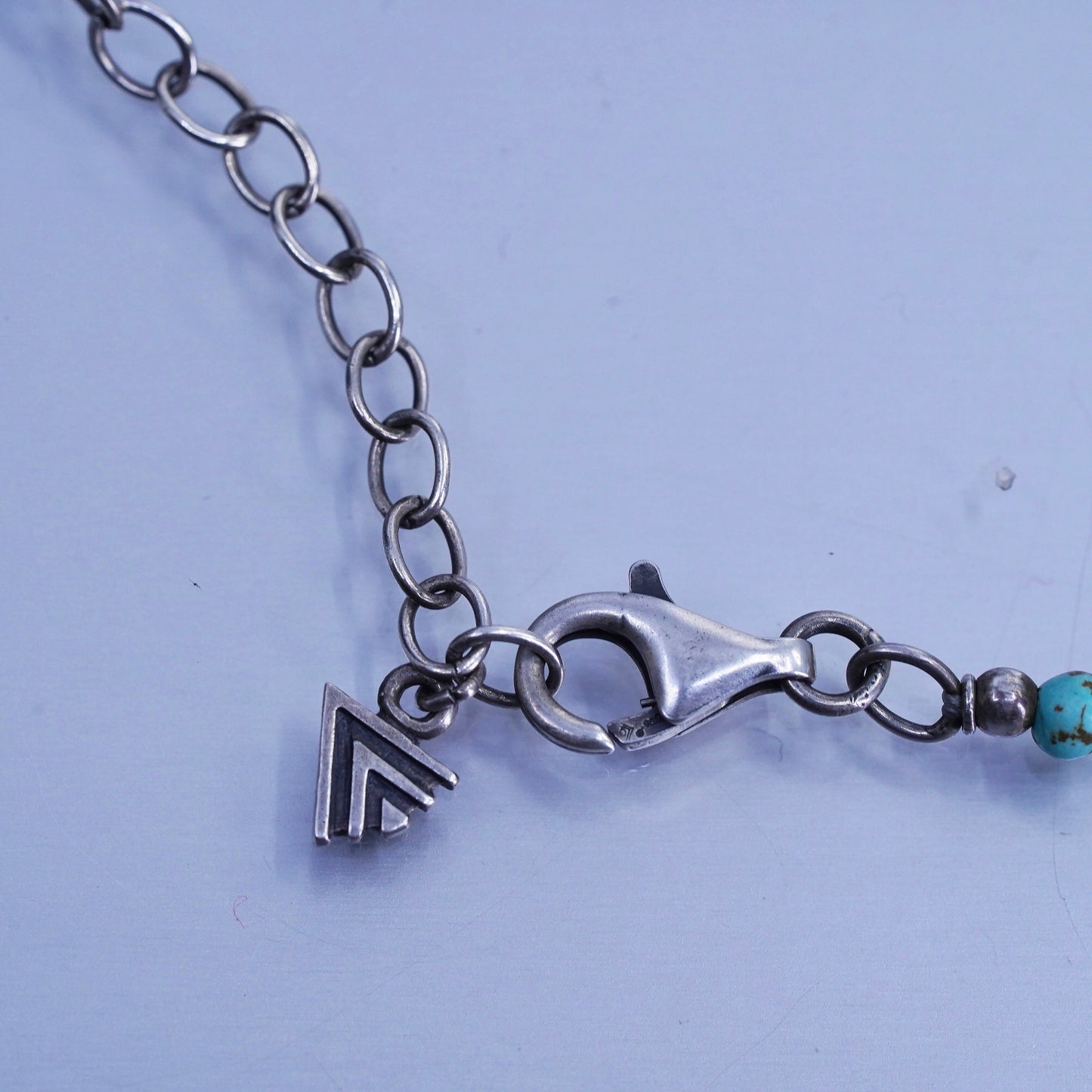 16+2”, Silpada southwestern sterling 925 silver necklace with turquoise beads