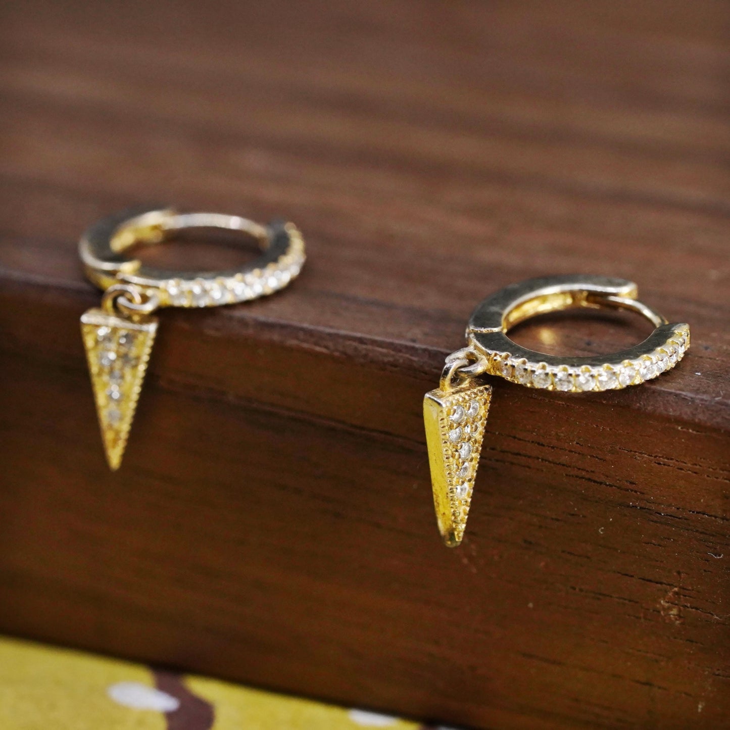 0.5", Shashi vermeil gold Sterling silver earrings, 925 huggie hoops dangles