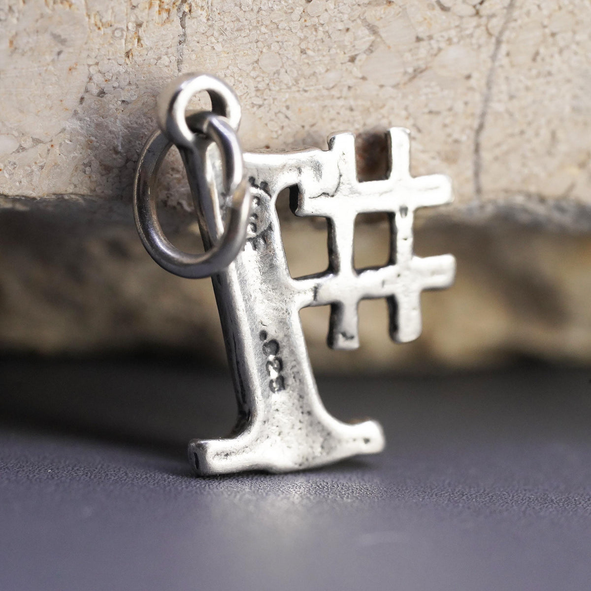 Vintage SJC Sterling silver handmade pendant, 925 number one charm