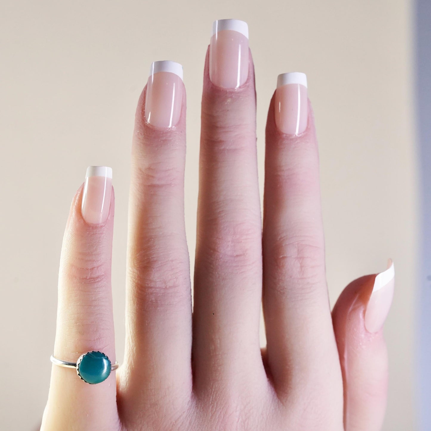 Size 5, Native American sterling silver ring, handmade 925 ring turquoise