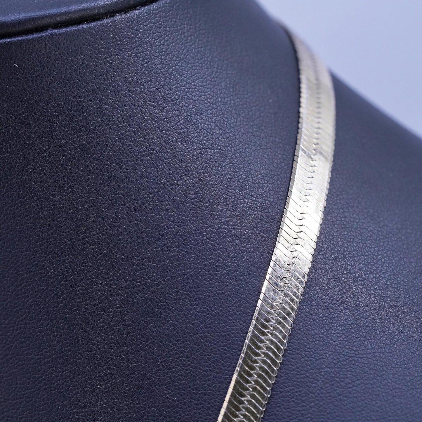 20" Canadian vermeil gold over Sterling silver necklace, 925 herringbone chain