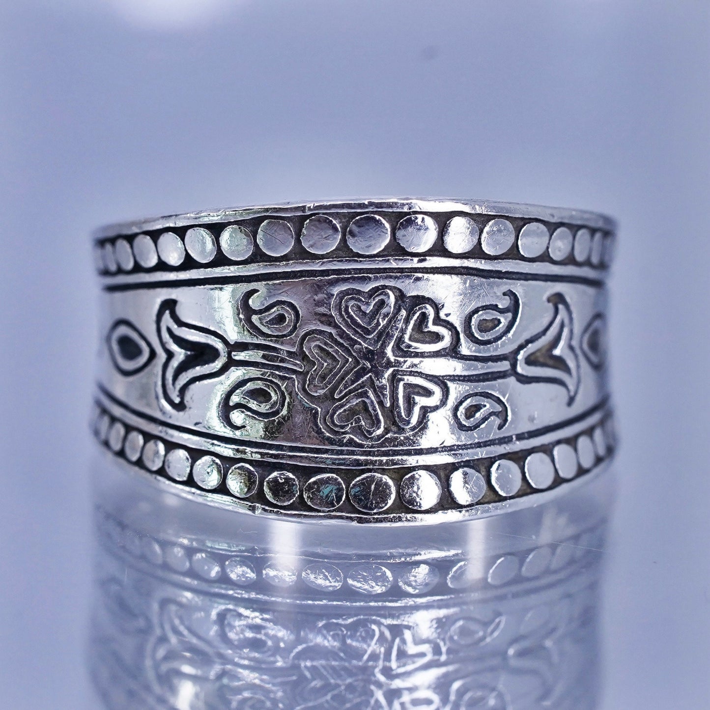 Size 7.5, Brighton Sayan Sterling silver ring, engagement, 925 textured band