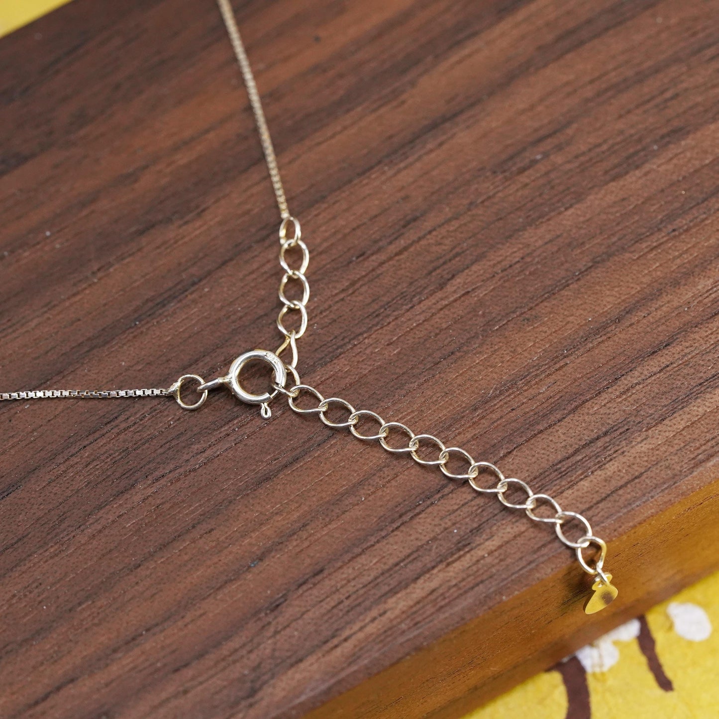 16+2”, vermeil rose gold Sterling silver necklace, 925 circle pearl pendant