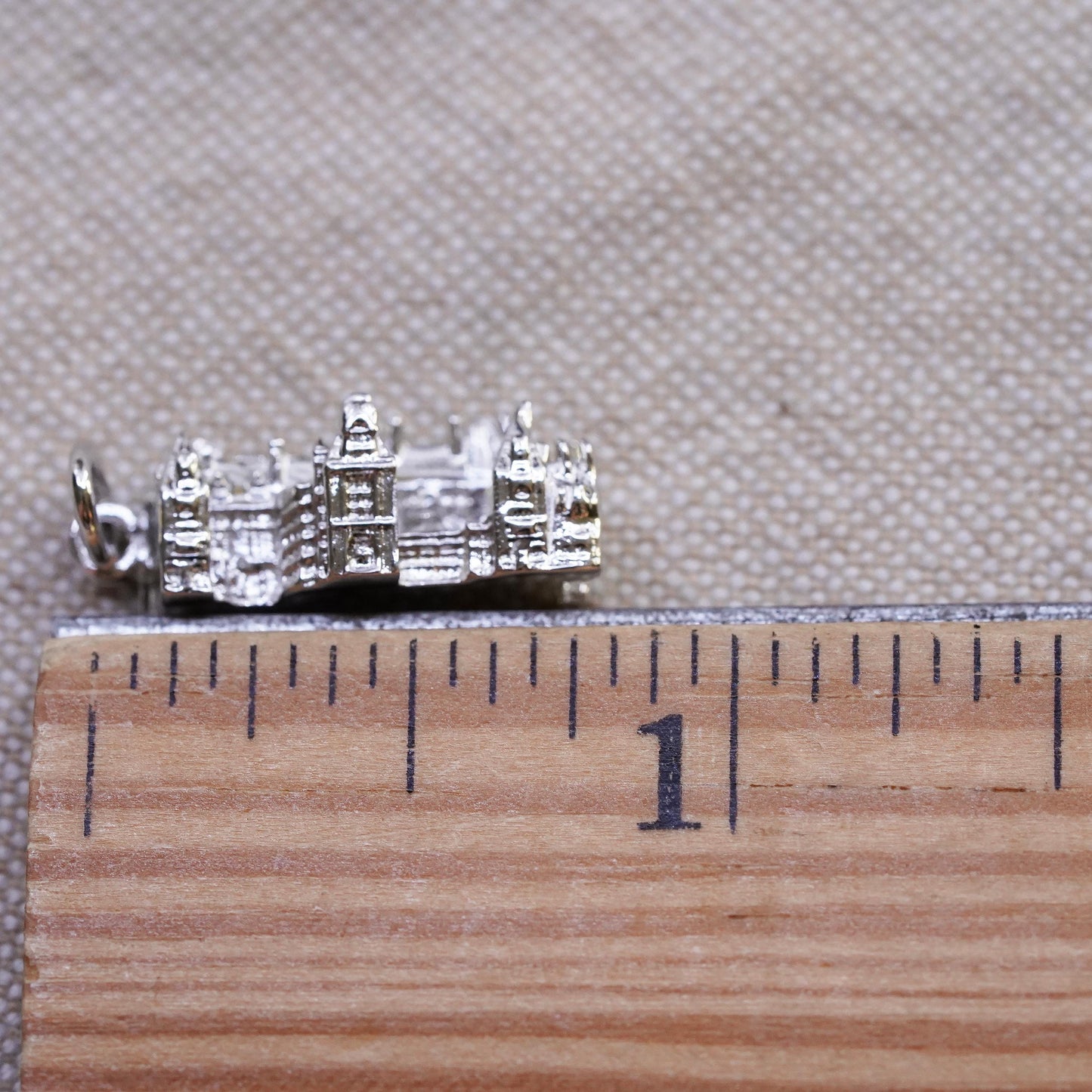 vintage Sterling silver handmade pendant, world traveler 925 “Baltimore” charm