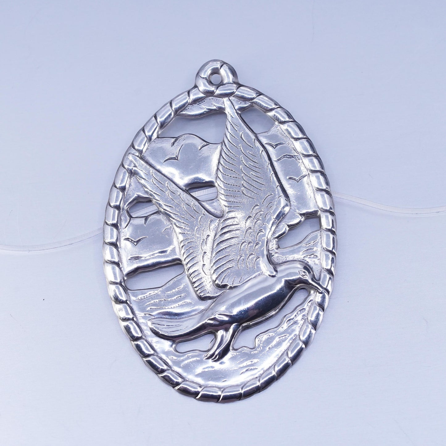 Vintage 1985 Gorham Herald handmade dove bird Sterling 925 silver Ornament
