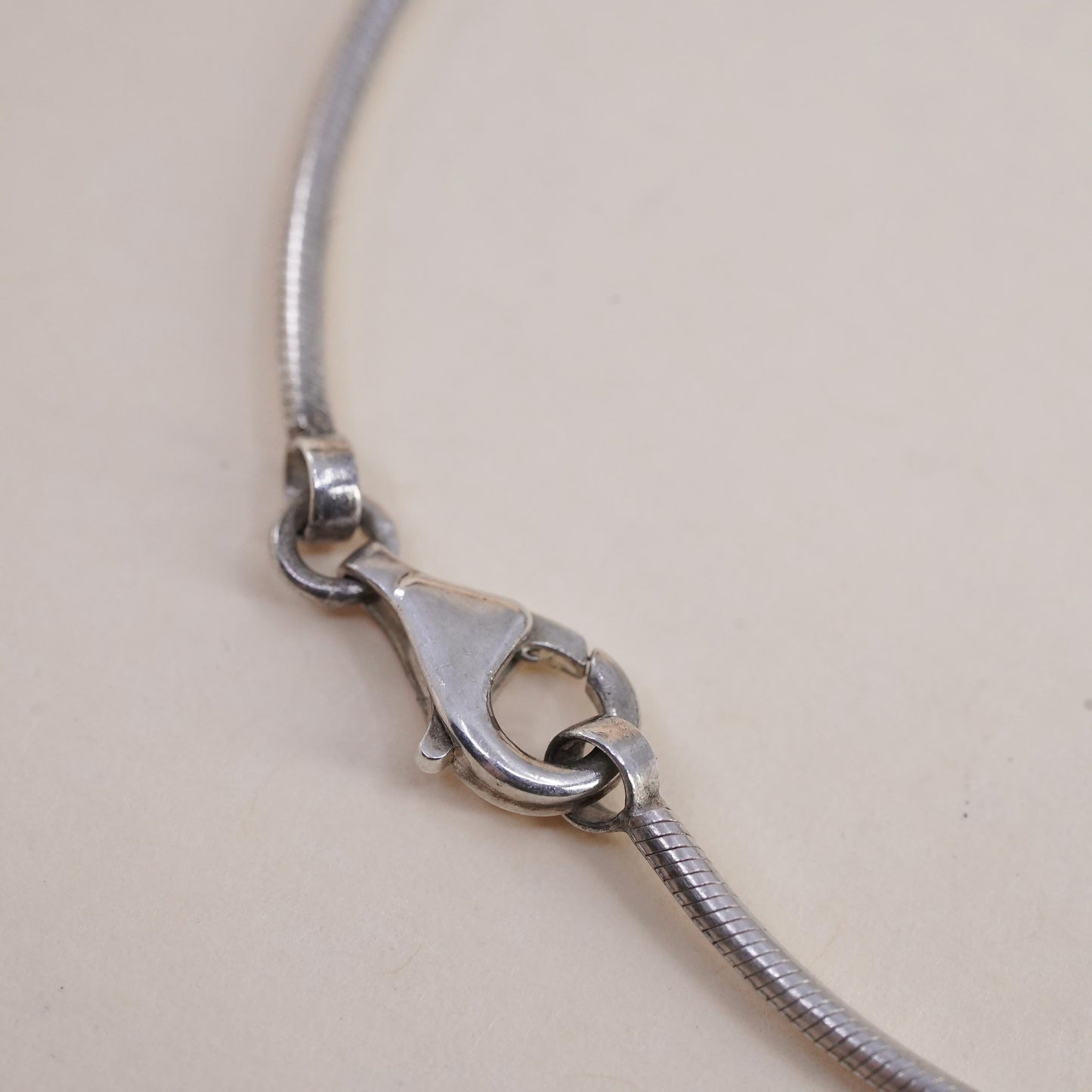 6.75”, Antigua Sterling silver bracelet, Mexican 925 snake chain pearl flower