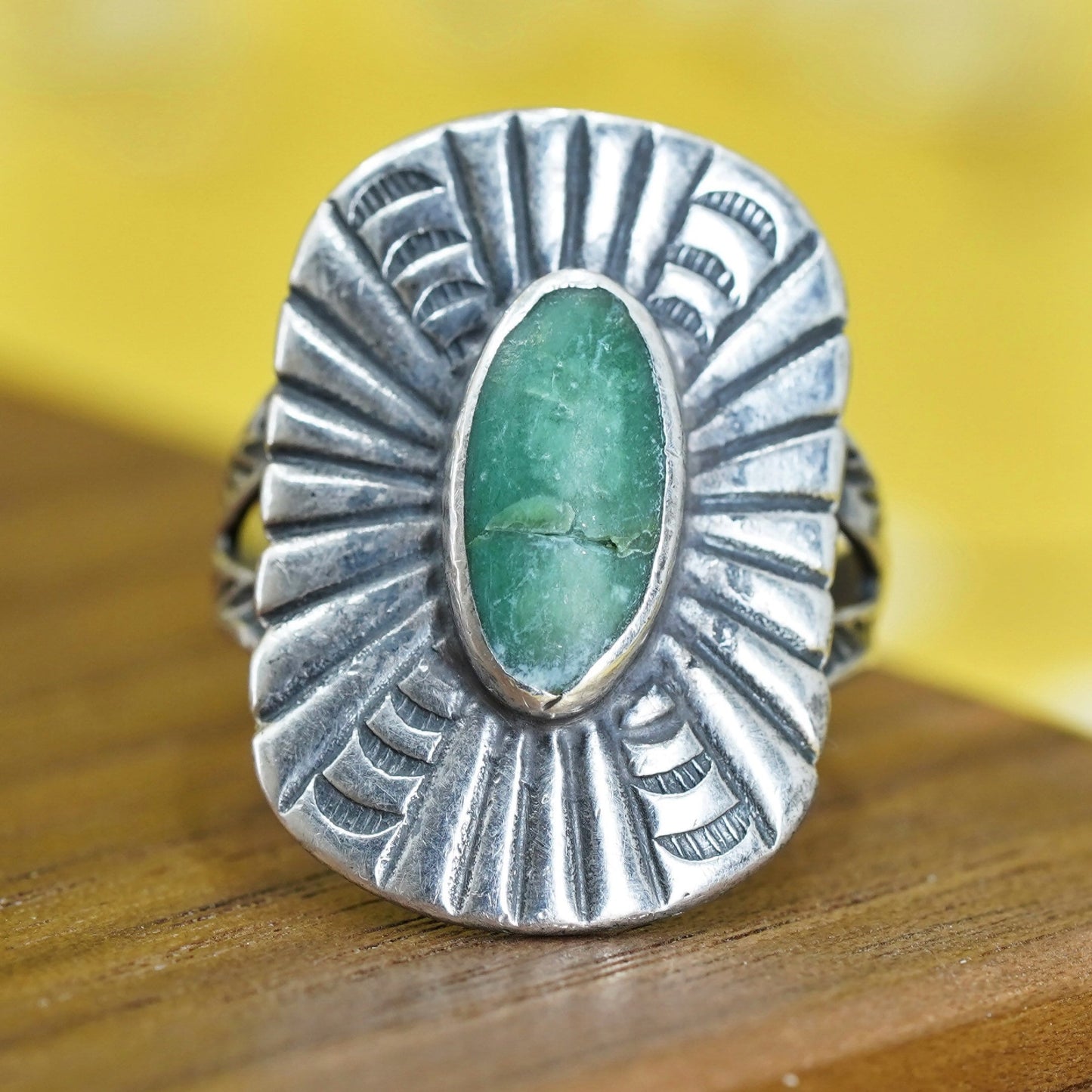 Size 5.75, Native American Sterling silver 925 ring, navajo jewelry, turquoise