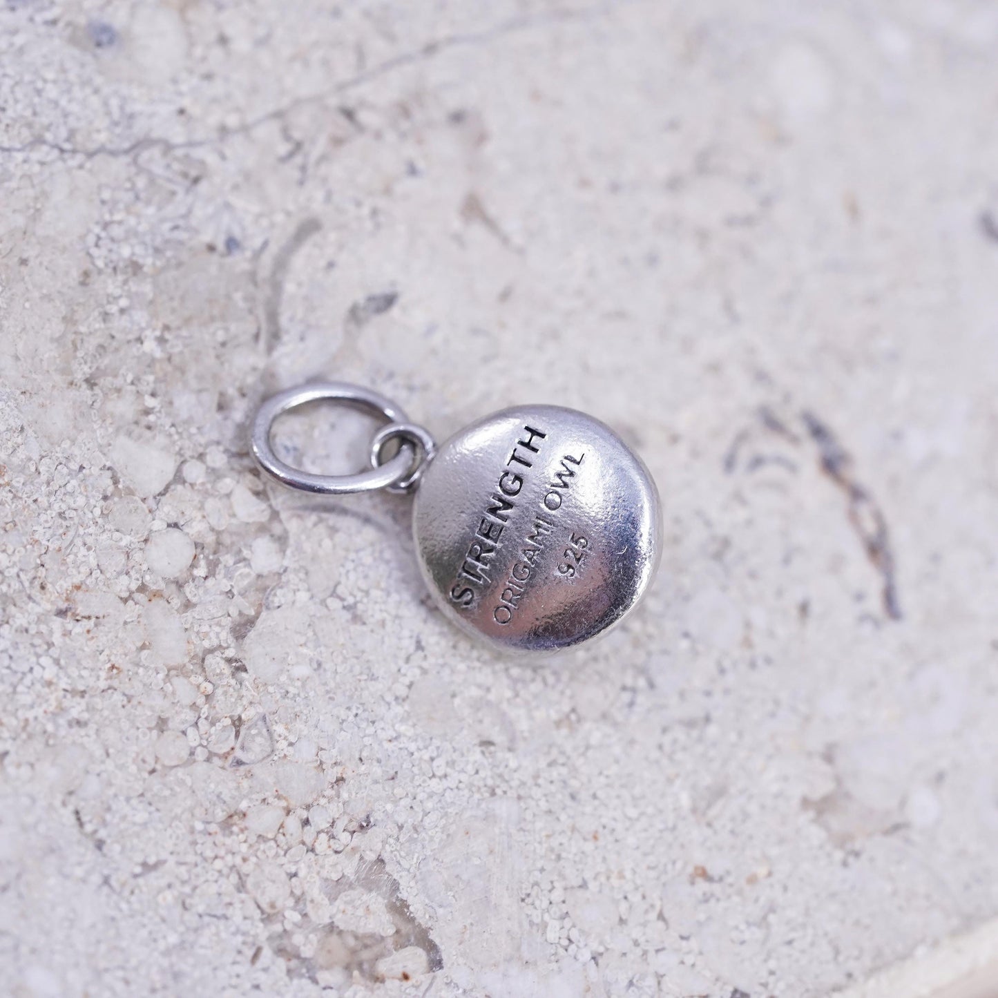 Origami Owl jewelry 925 sterling silver handmade pendant, 925 crystal charm