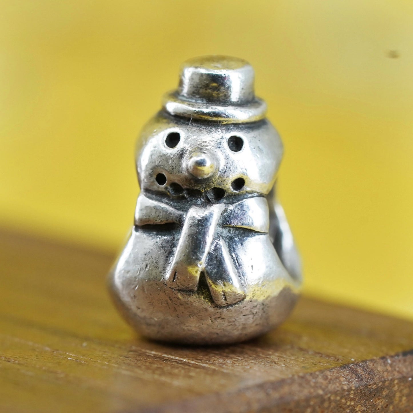 Vintage ALE Pandora Sterling silver pendant, 925 snowman charm