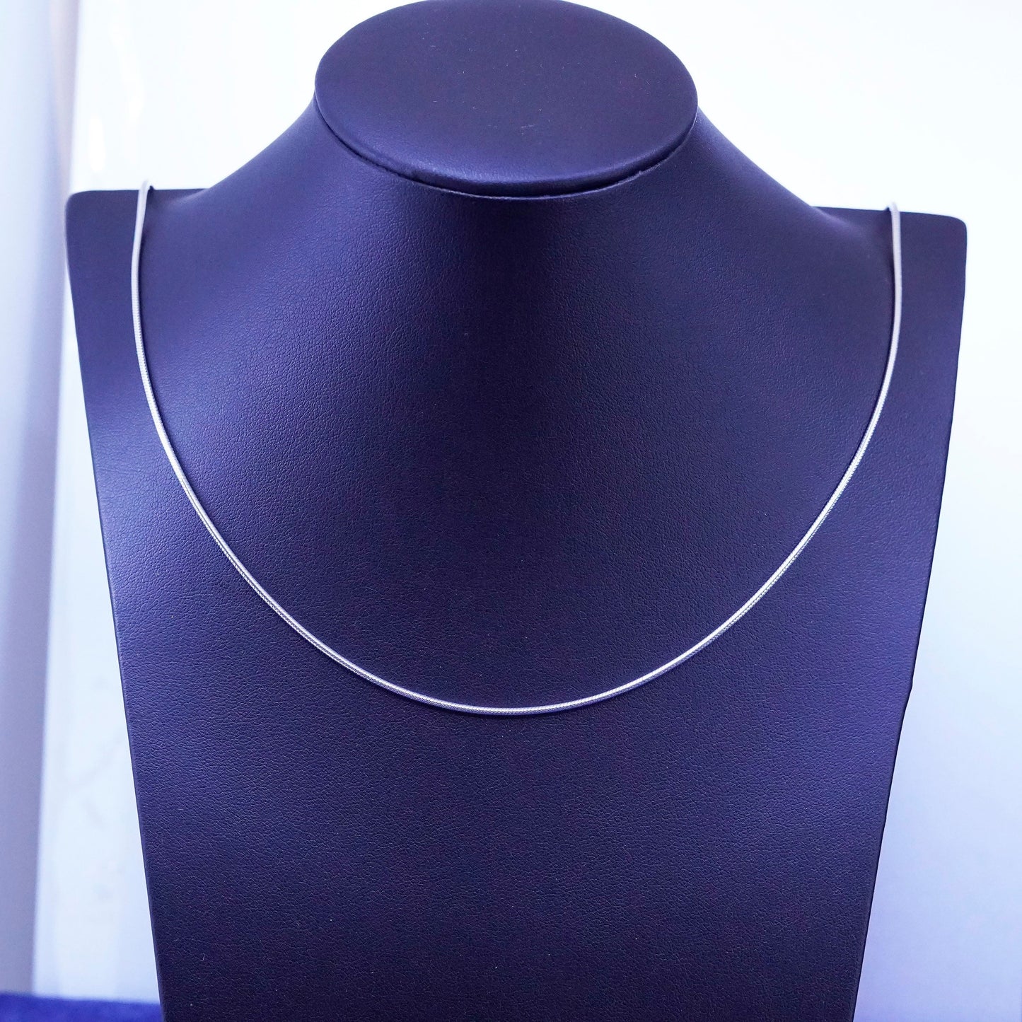 30”, 1.6mm, vintage Sterling silver handmade necklace, 925 box chain