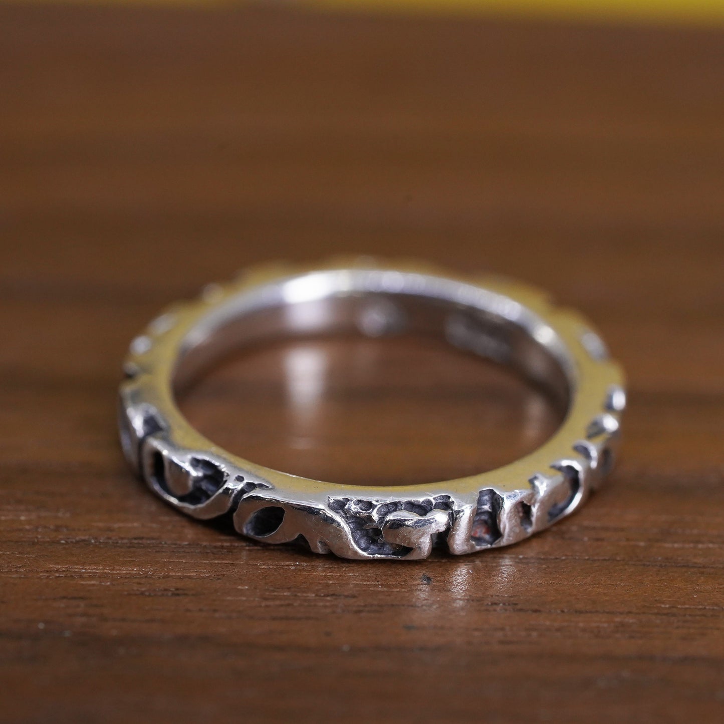 Size 6, VTG silpada sterling silver handmade ring, 925 swirly stackable band