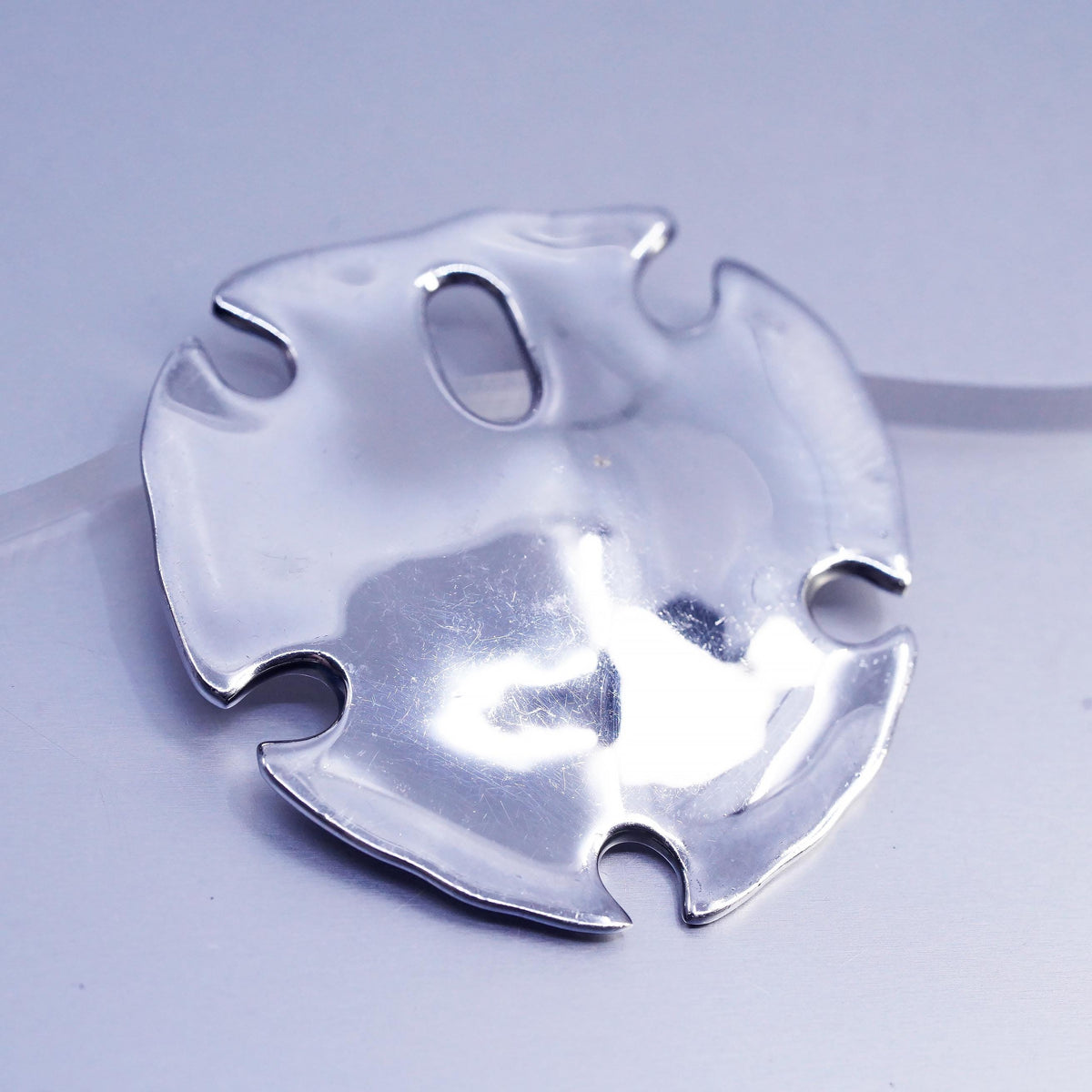 Robert Lee Morris RLM Studio Sterling Silver Sand Dollar Pendant, 925 Sea Shell