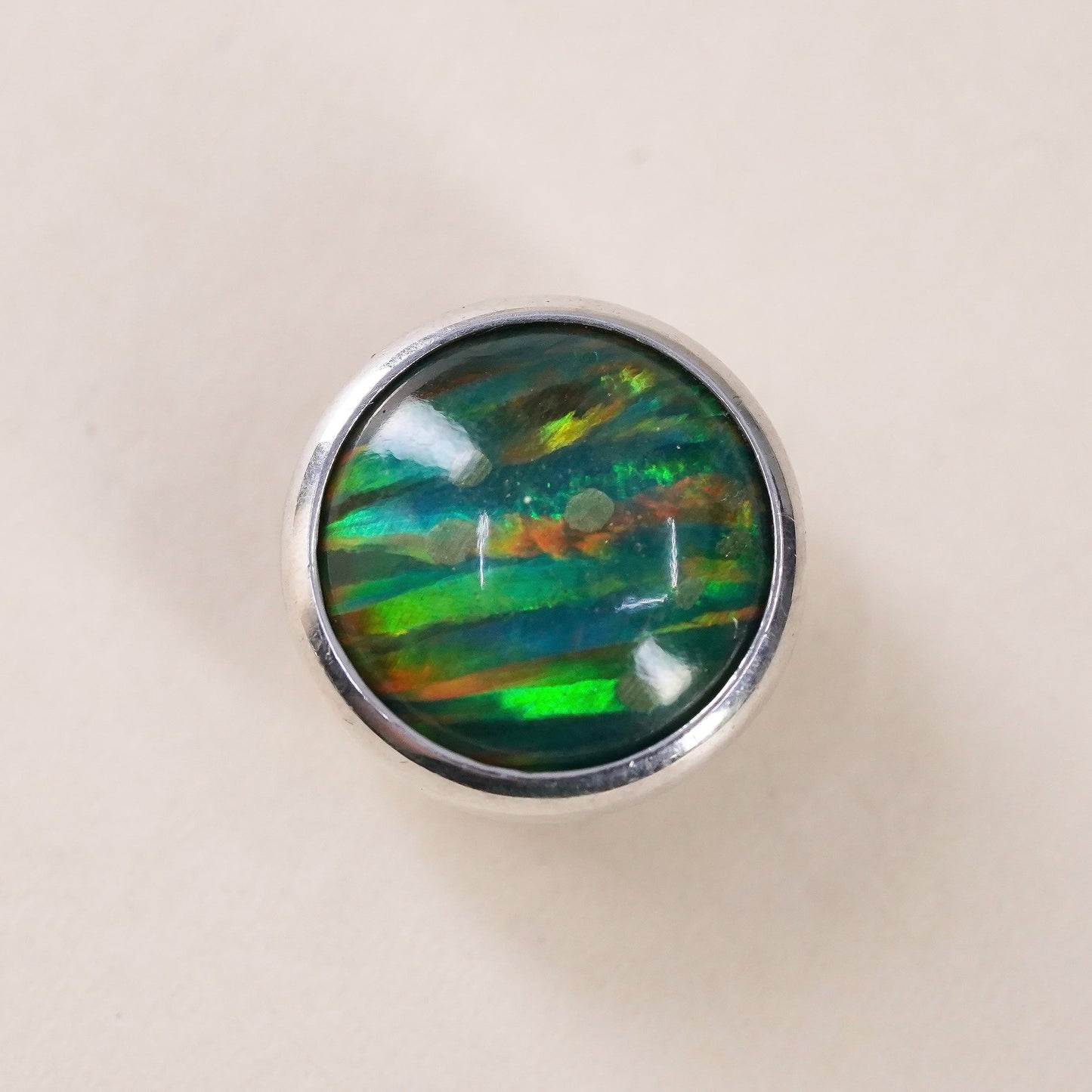 Kameleon jewel pops sterling silver 925 interchangeable pop with opal inlay