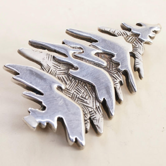 Vintage Sterling Silver Boston MFA Museum of Fine Art Christmas Tree Brooch