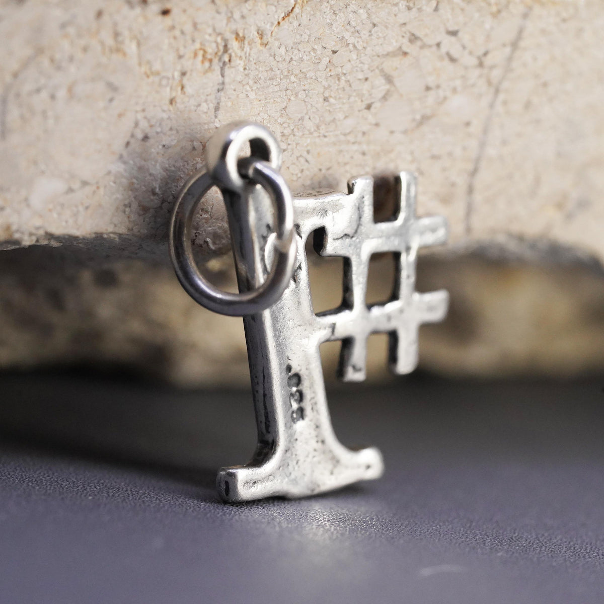 Vintage SJC Sterling silver handmade pendant, 925 number one charm