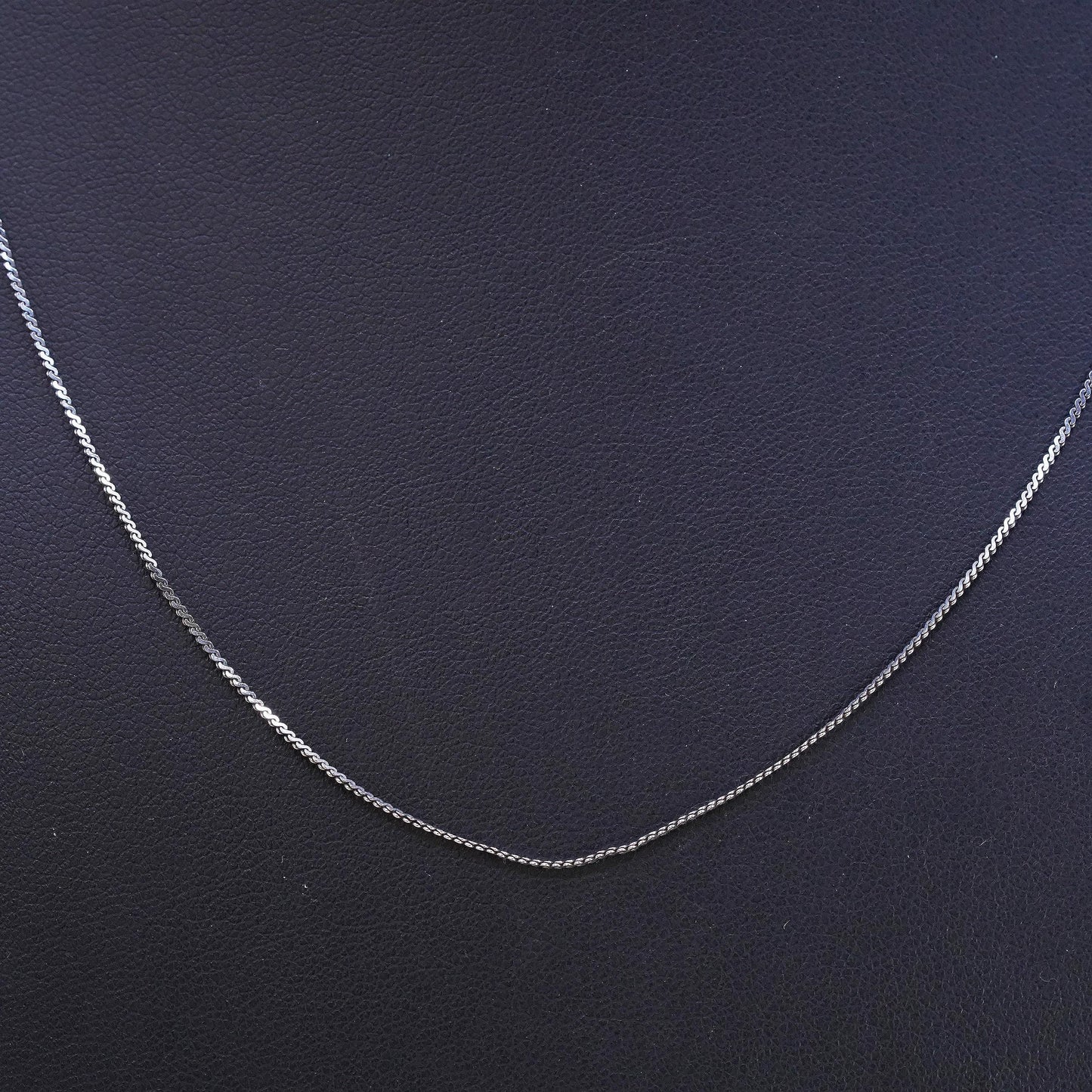 20", Vintage Italian sterling silver 925 s link chain, sterling silver necklace
