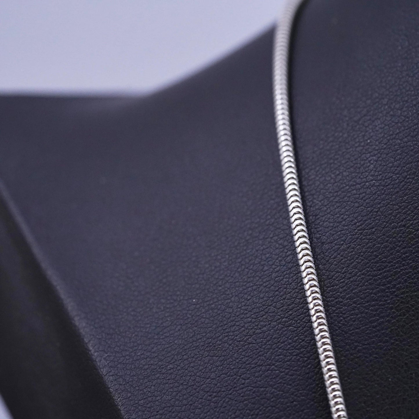 20", 2mm, vintage Italian Sterling silver handmade necklace, 925 snake chain