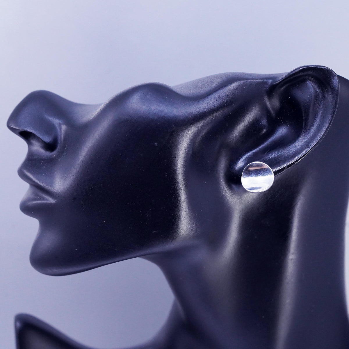 Robert Lee Morris RLM Studio Sterling 925 Silver Stud Earrings Polished Button