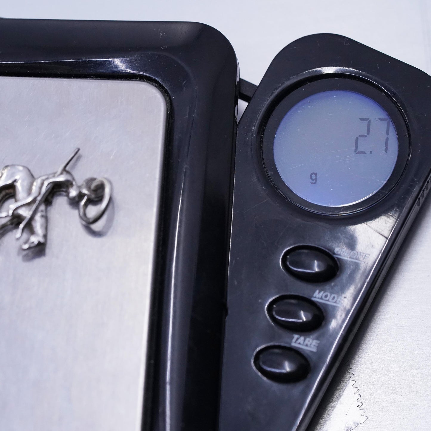 Vintage sterling silver handmade pendant, 925 tired horse and rider charm