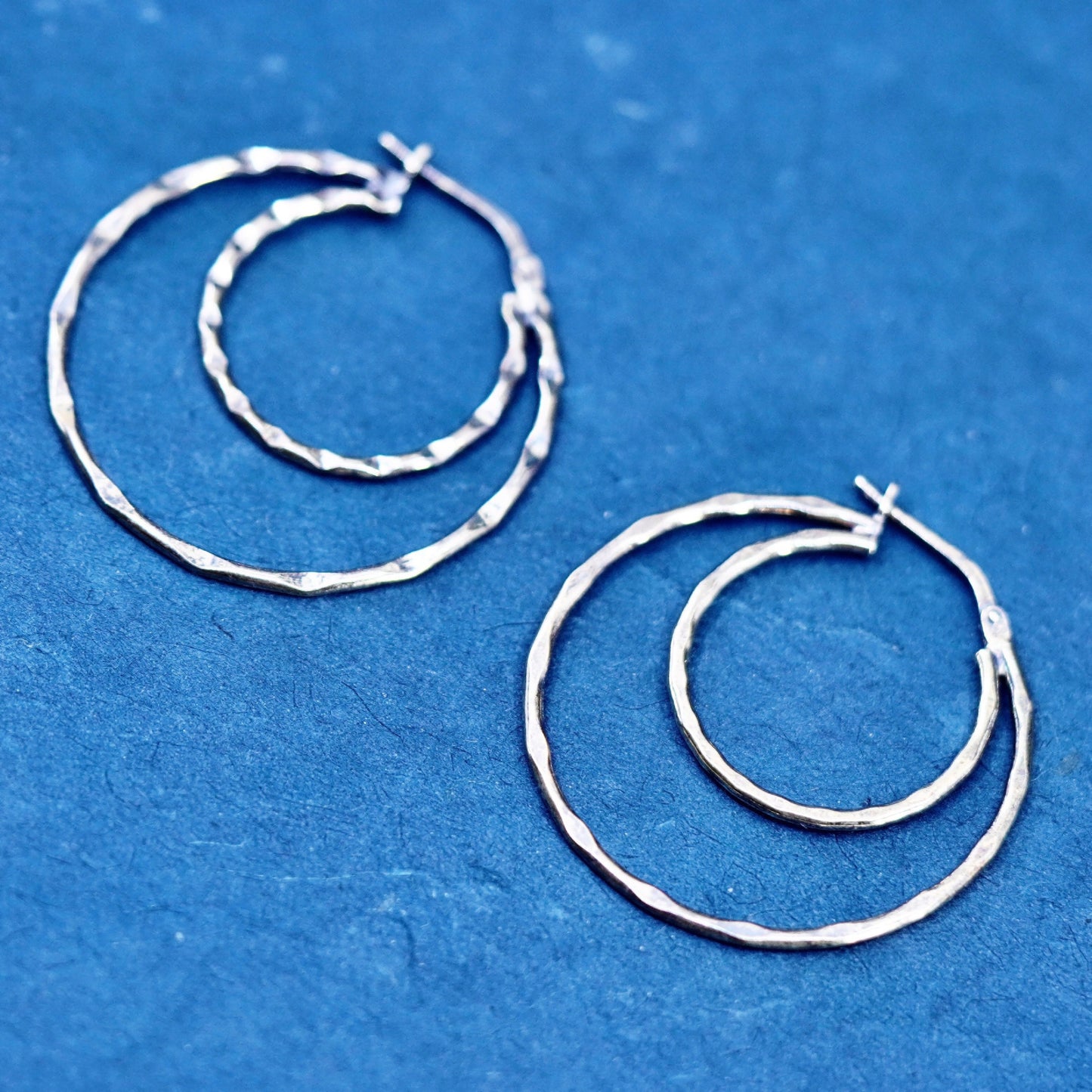 1.25”, Jordan vermeil gold filled Sterling 925 silver hoop earrings, huggie