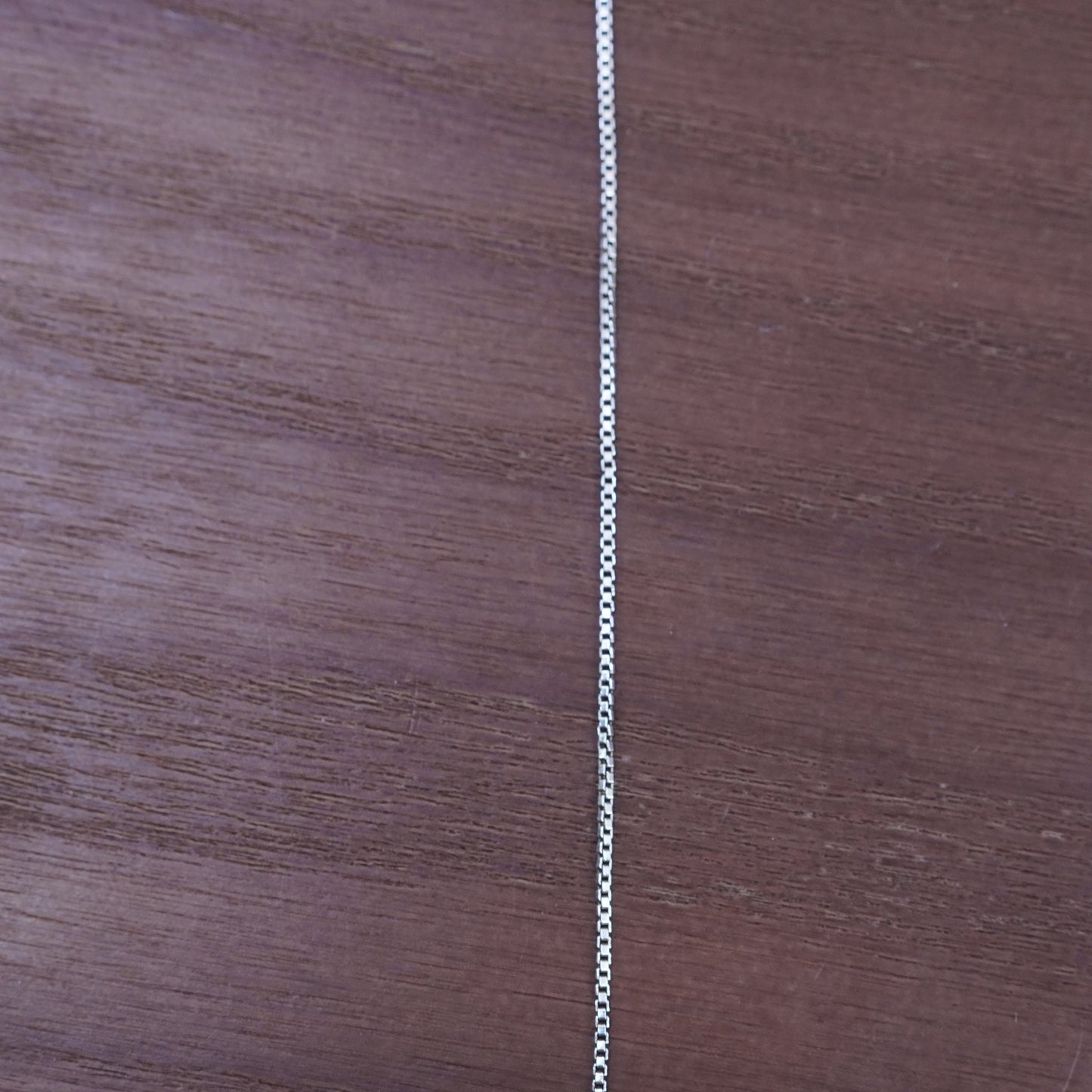 24”, 1mm, vintage Sterling silver box chain, Italy 925 necklace