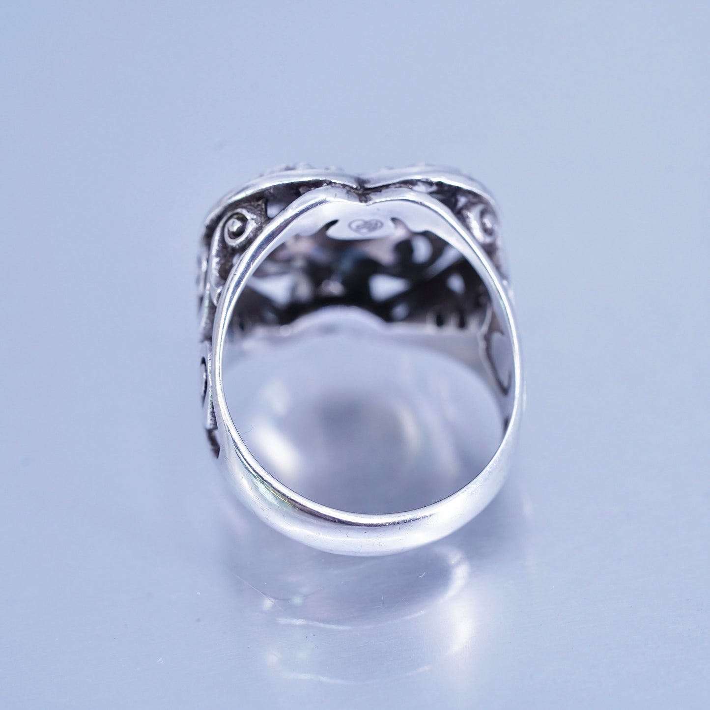 Size 8.5, Brighton Sayan Sterling silver ring, engagement ring, 925 silver CZ