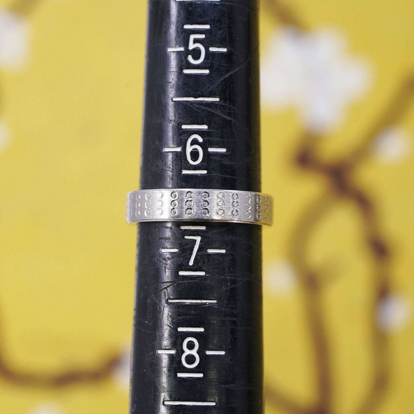 Size 6.5, vintage sterling silver handmade ring, 925 stackable band