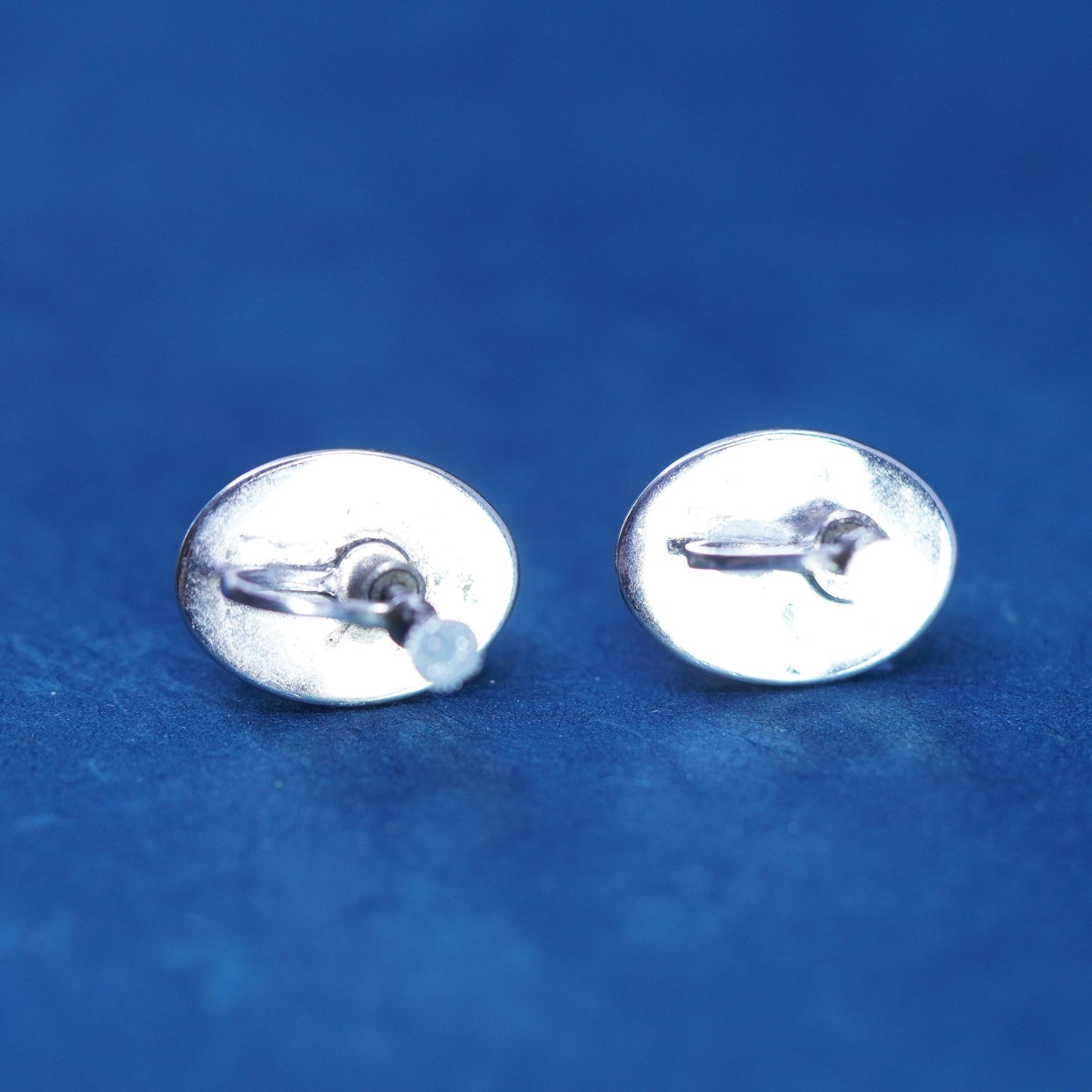 1940s Butterfly Wing Earrings 40s round Shape Palm Tree Earrings Screw back