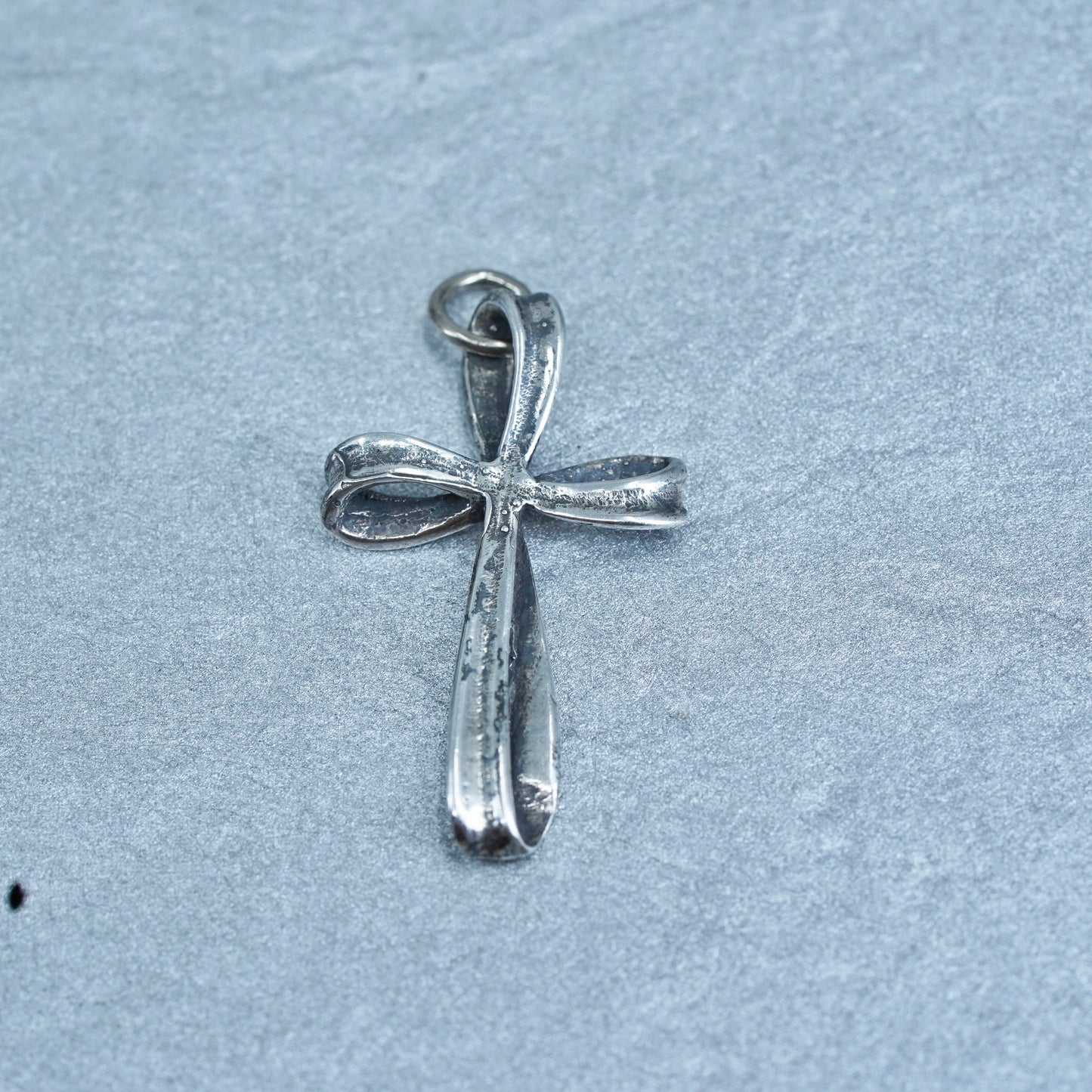 vintage sterling 925 silver handmade cross pendant