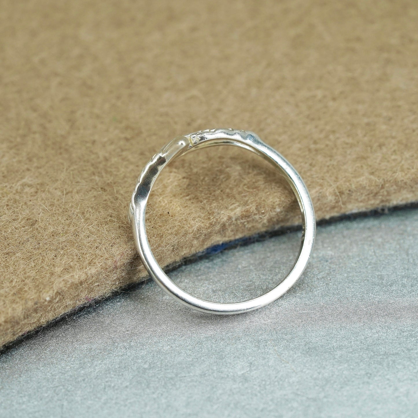 Size 10.5, vintage Sterling 925 silver handmade wings ring